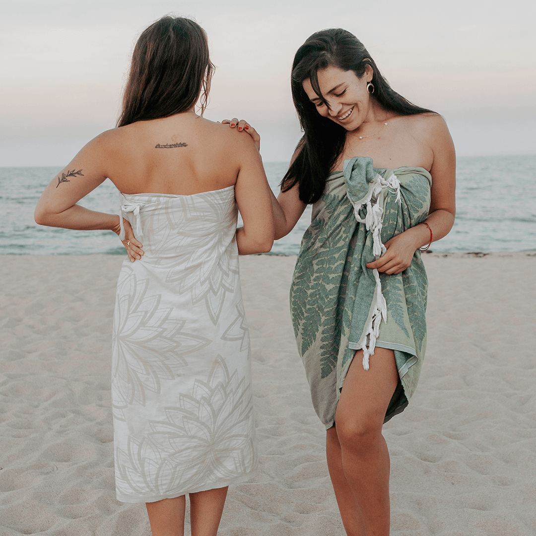 Turkish Towels Canada | Body Towel | Oat + White
