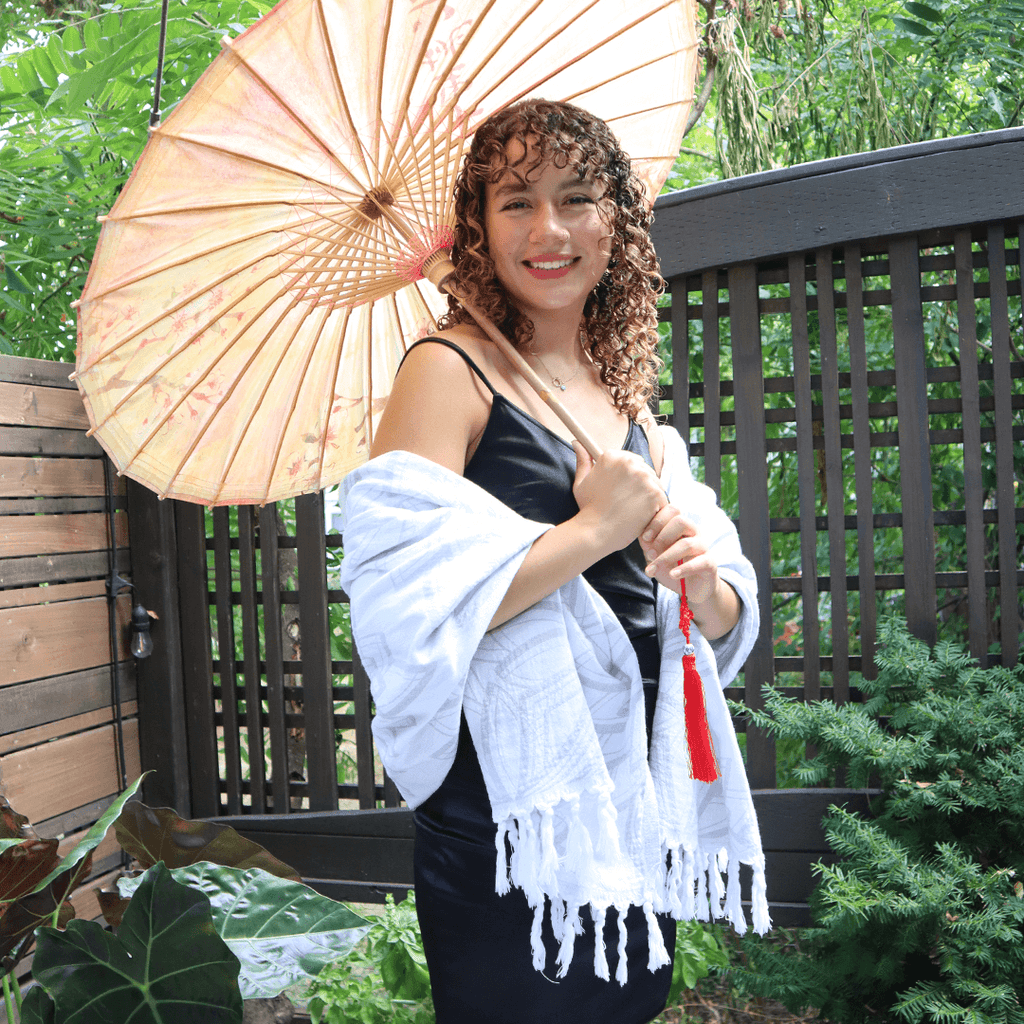Serviettes turques Canada | Serviette de corps | Gris et blanc