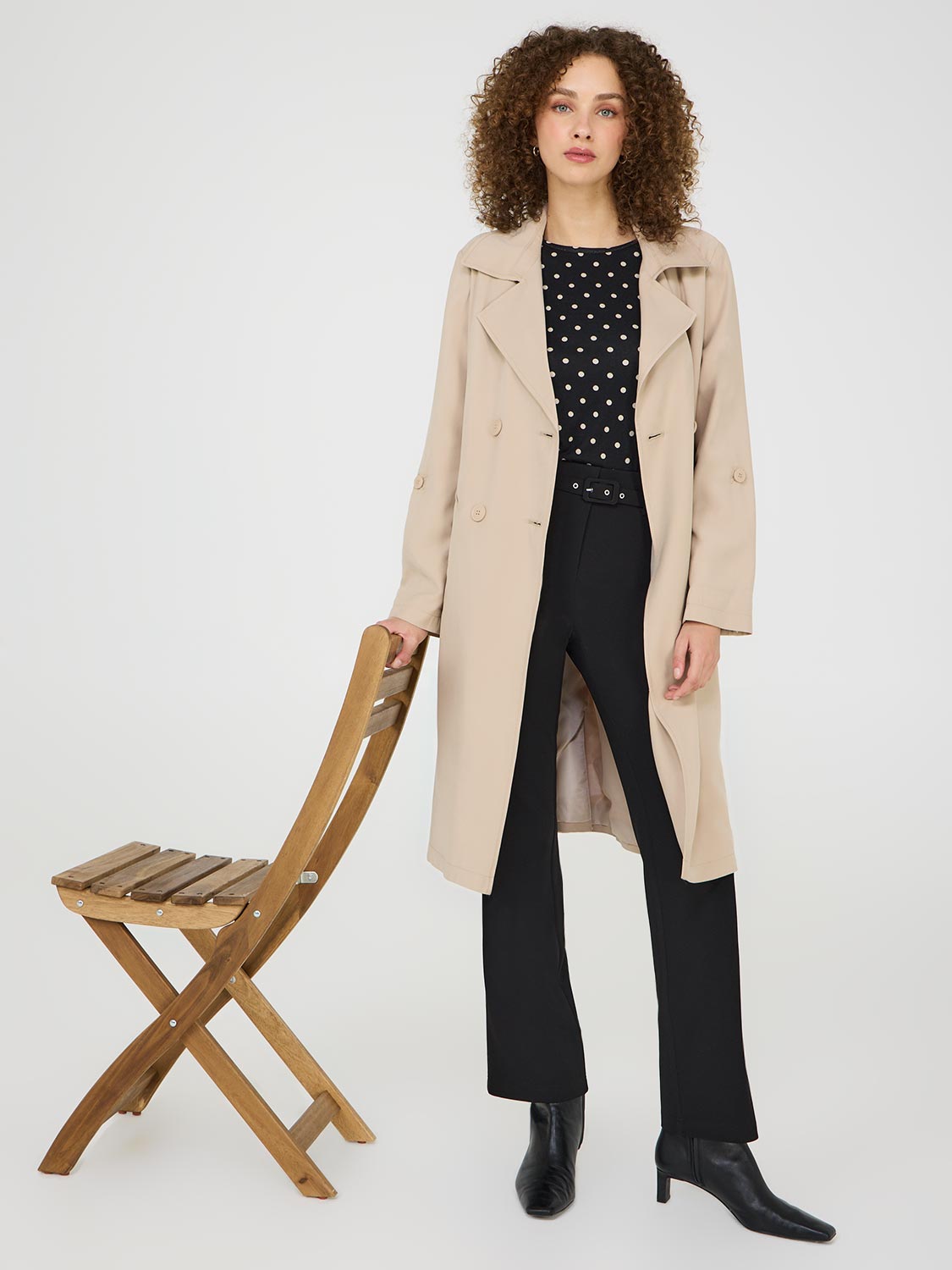 Trench-coat en sergé