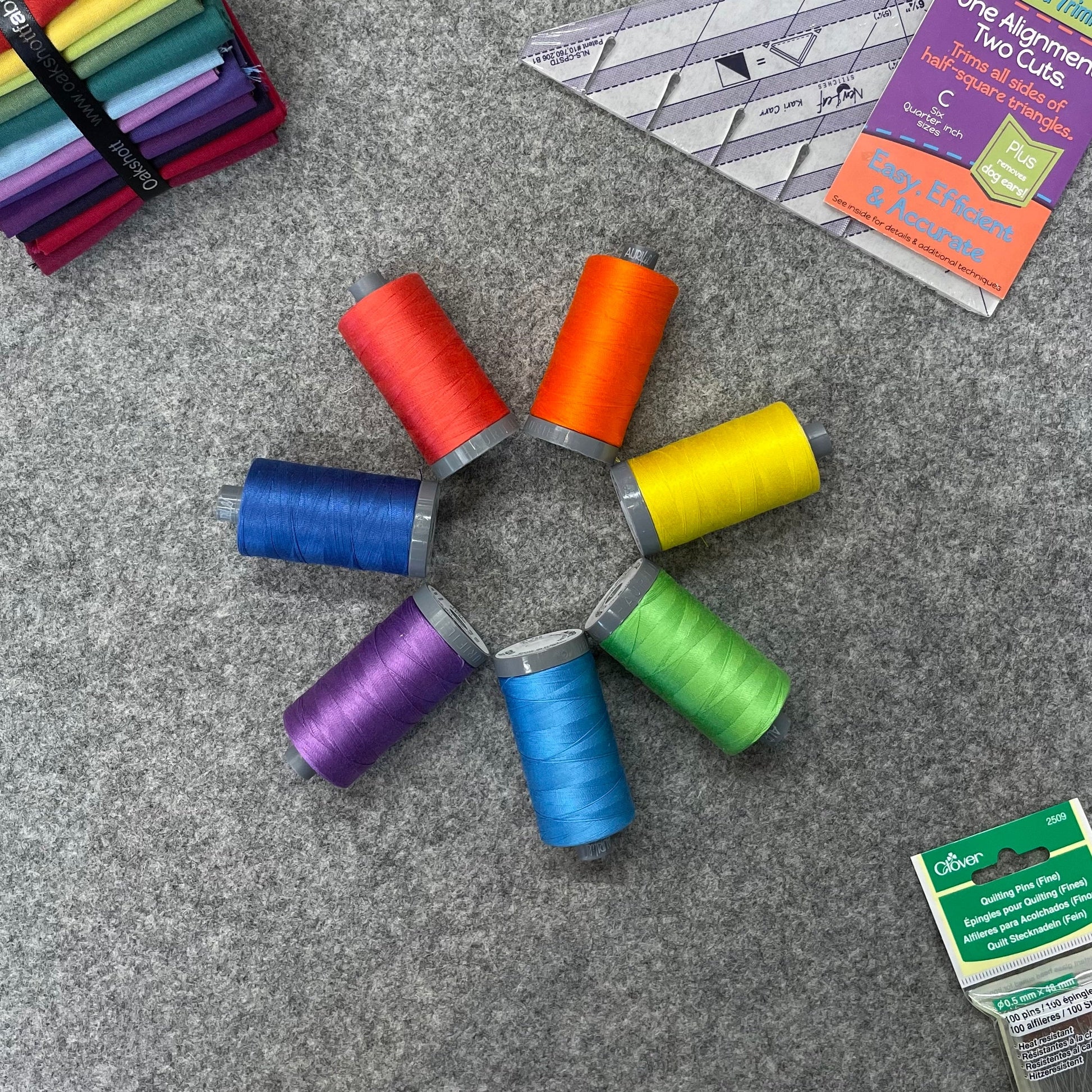 Fil Aurifil - Lot brillant