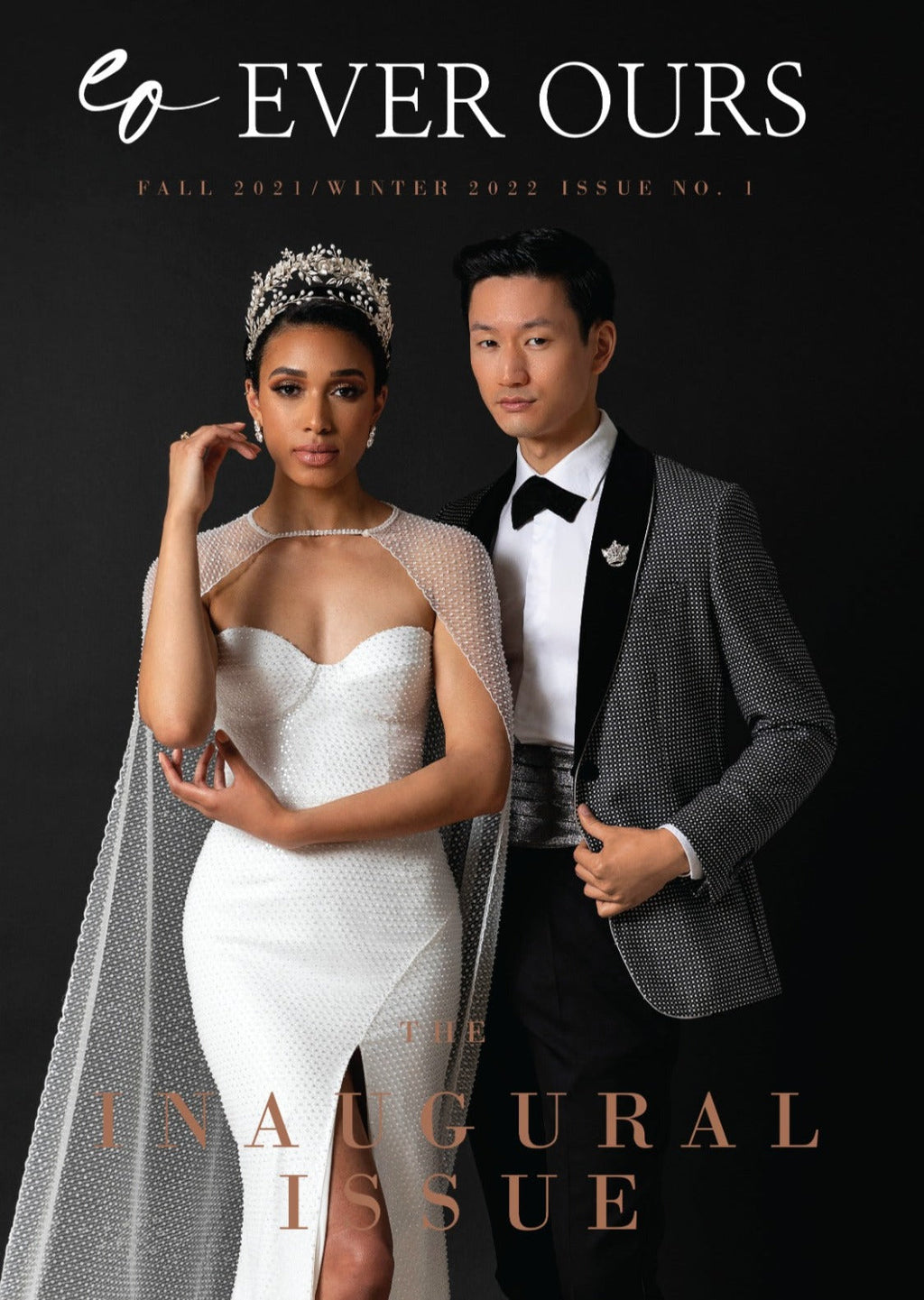 BRAEDYN Pearl Crystal Stud Bridal Earrings