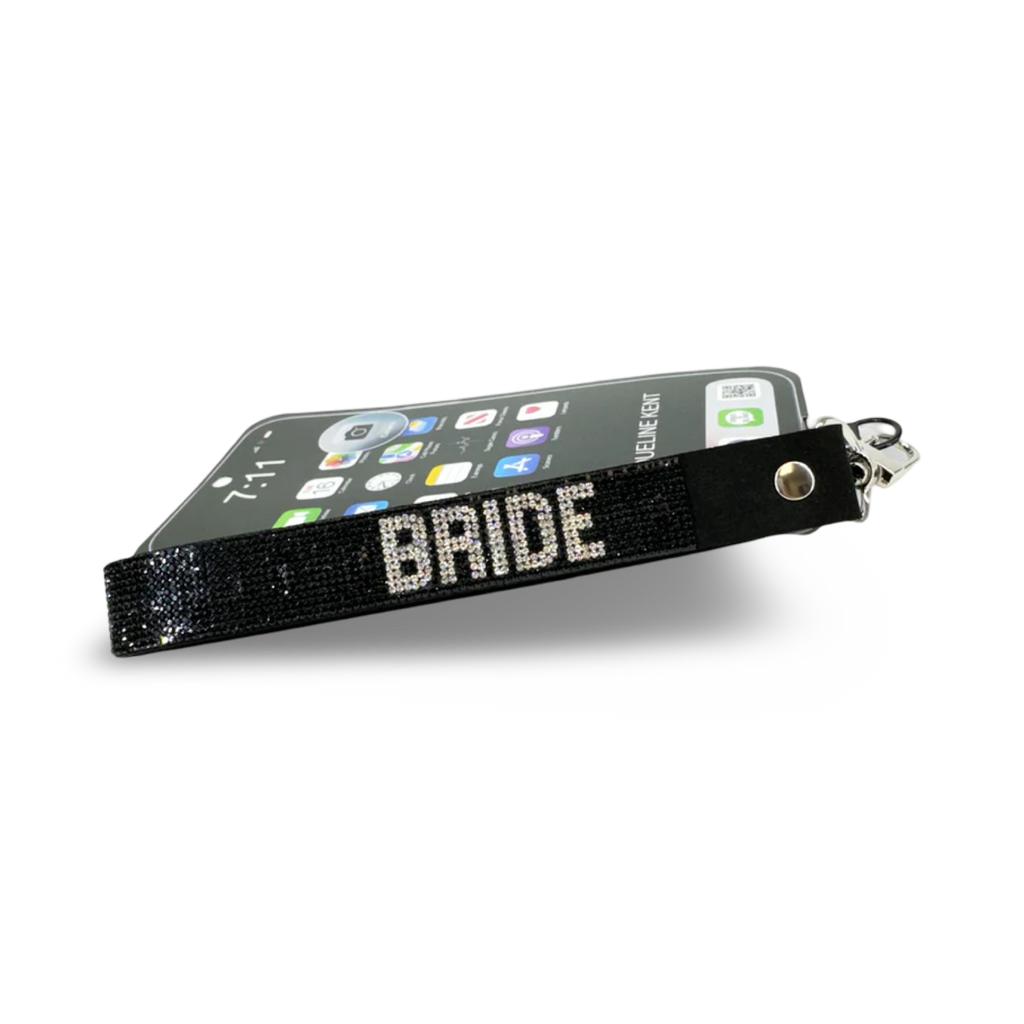 Lanière de poignet ornée de cristaux – Mariée