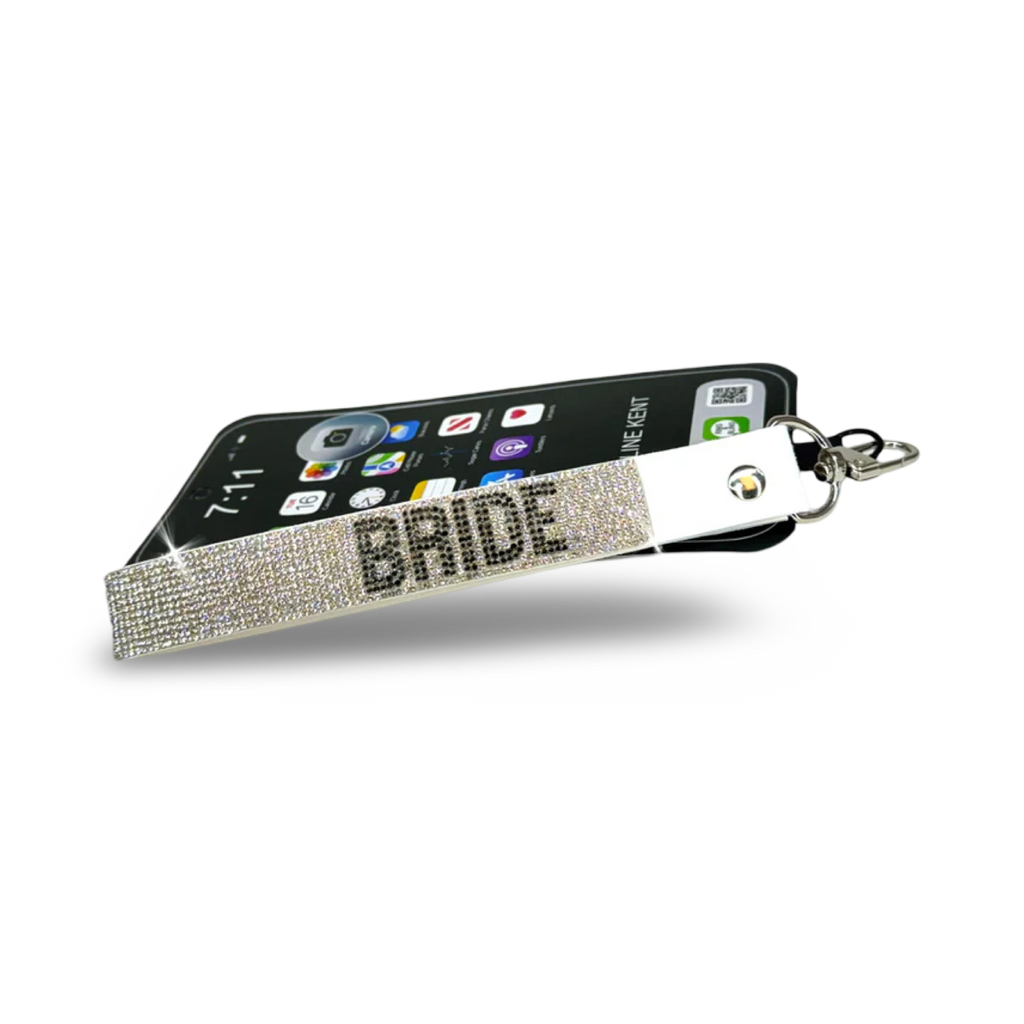 Lanière de poignet ornée de cristaux – Mariée