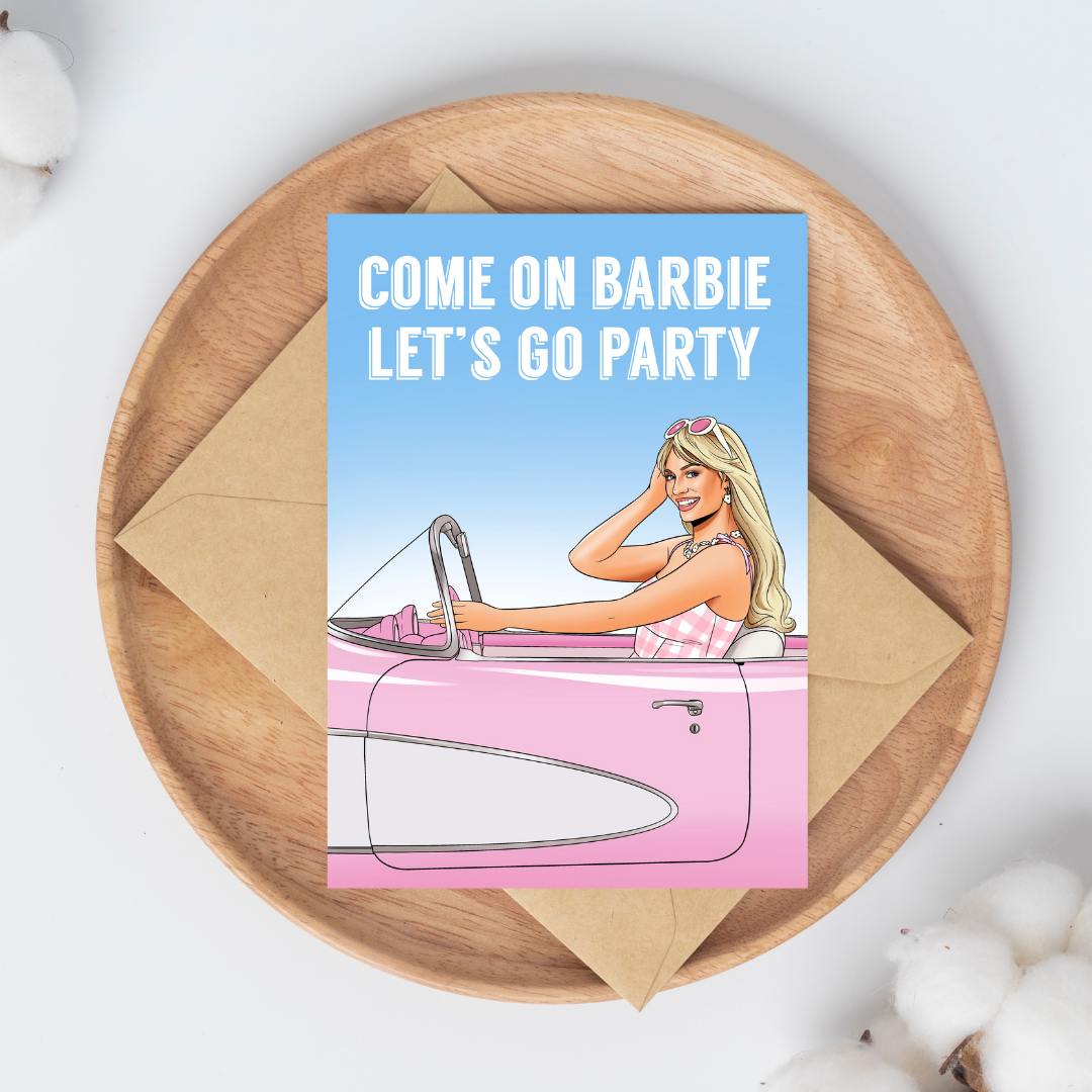 Let's Go Party Greeting Card