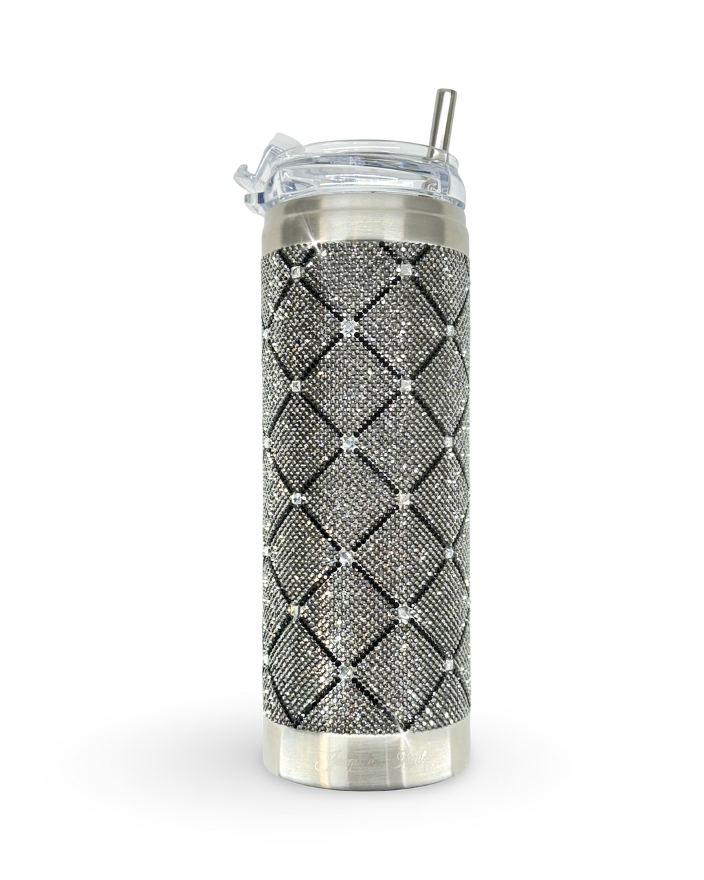 Gobelet en acier inoxydable 590 ml orné de cristaux – Petite robe noire hématite