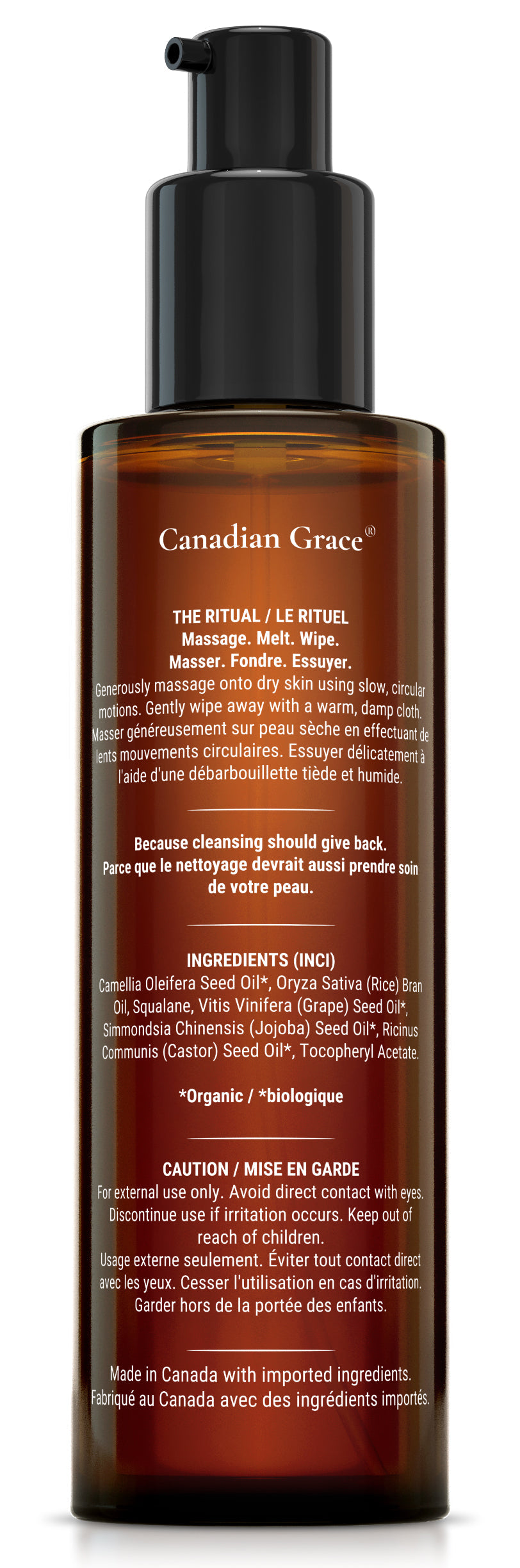 Canadian Grace Makeup Melt - Cleansing Oil That Melts Away Makeup, Sunscreen & The Day's Impurities