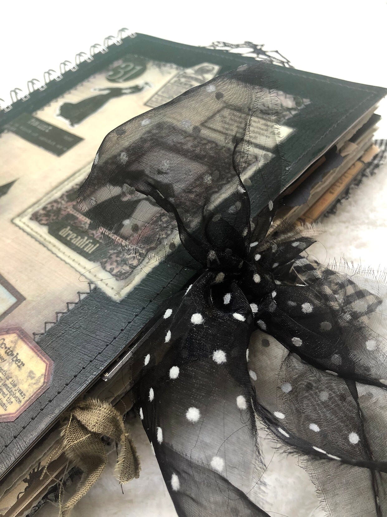 Spooky & Eerie Halloween Junk Journal Filled with Ghosts & Ghouls