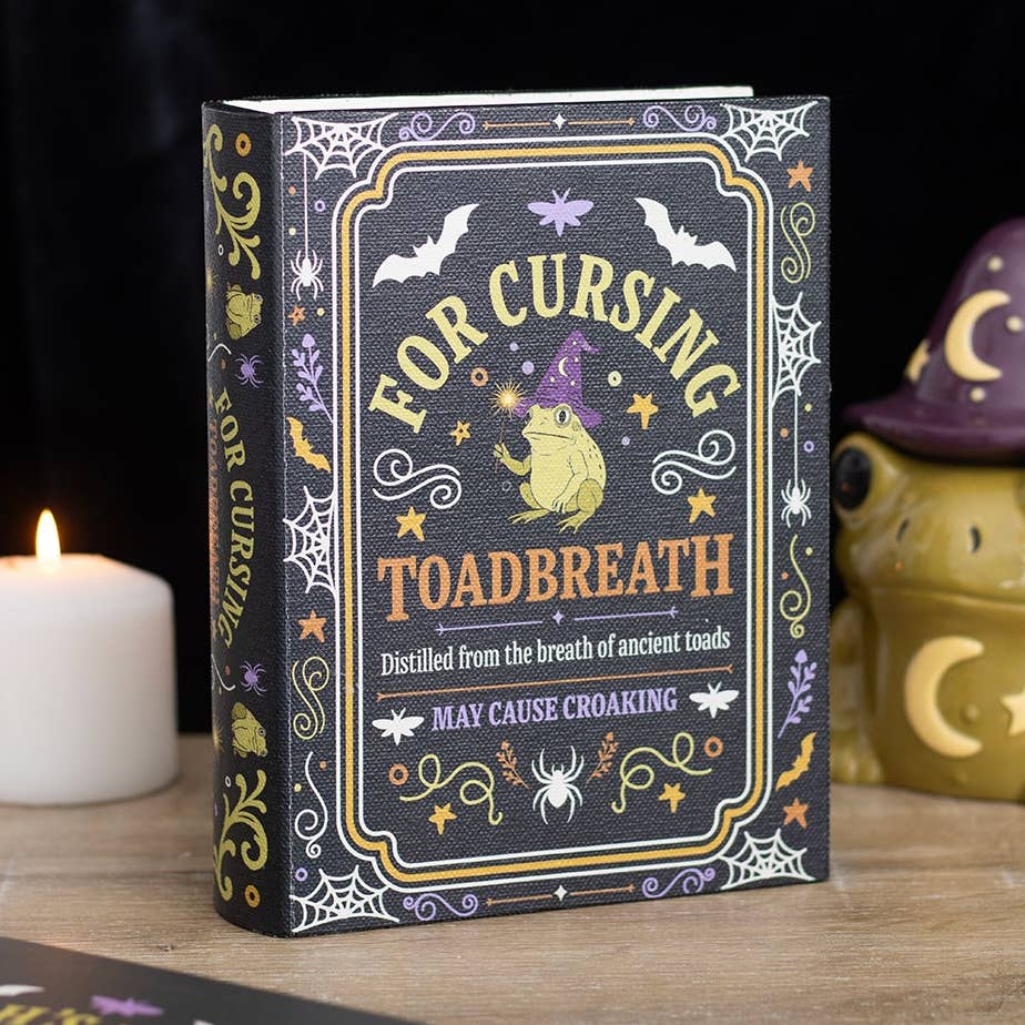 Toadbreath Spell Book Shaped Storage Box