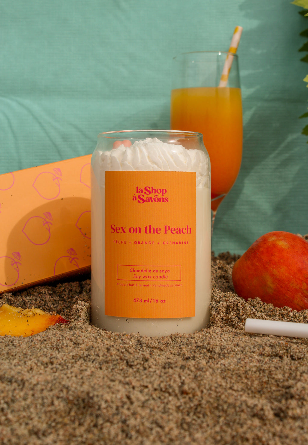 Soy Candle 16 oz - Sex on the Peach
