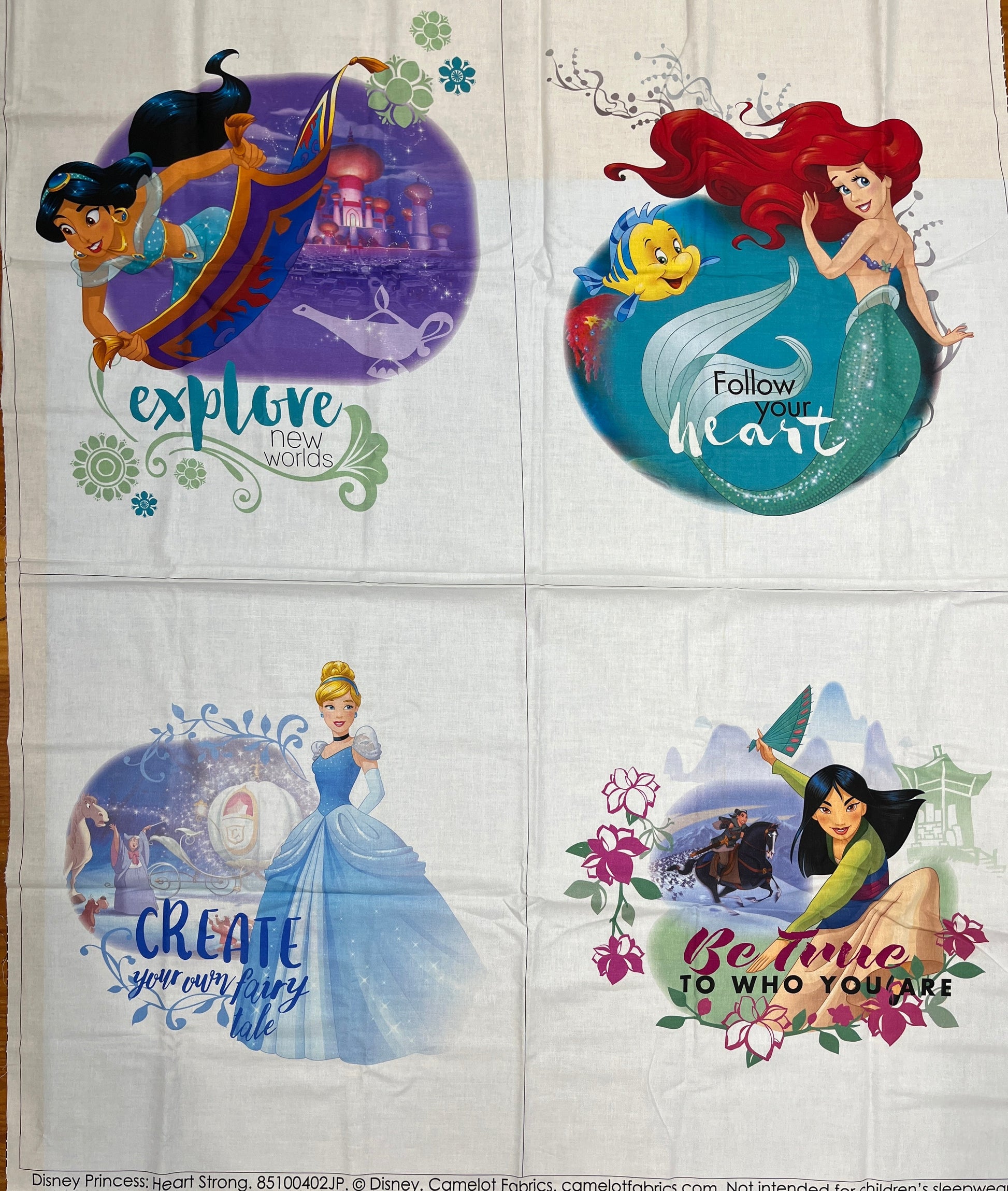 Disney Princess Heart Strong Panel