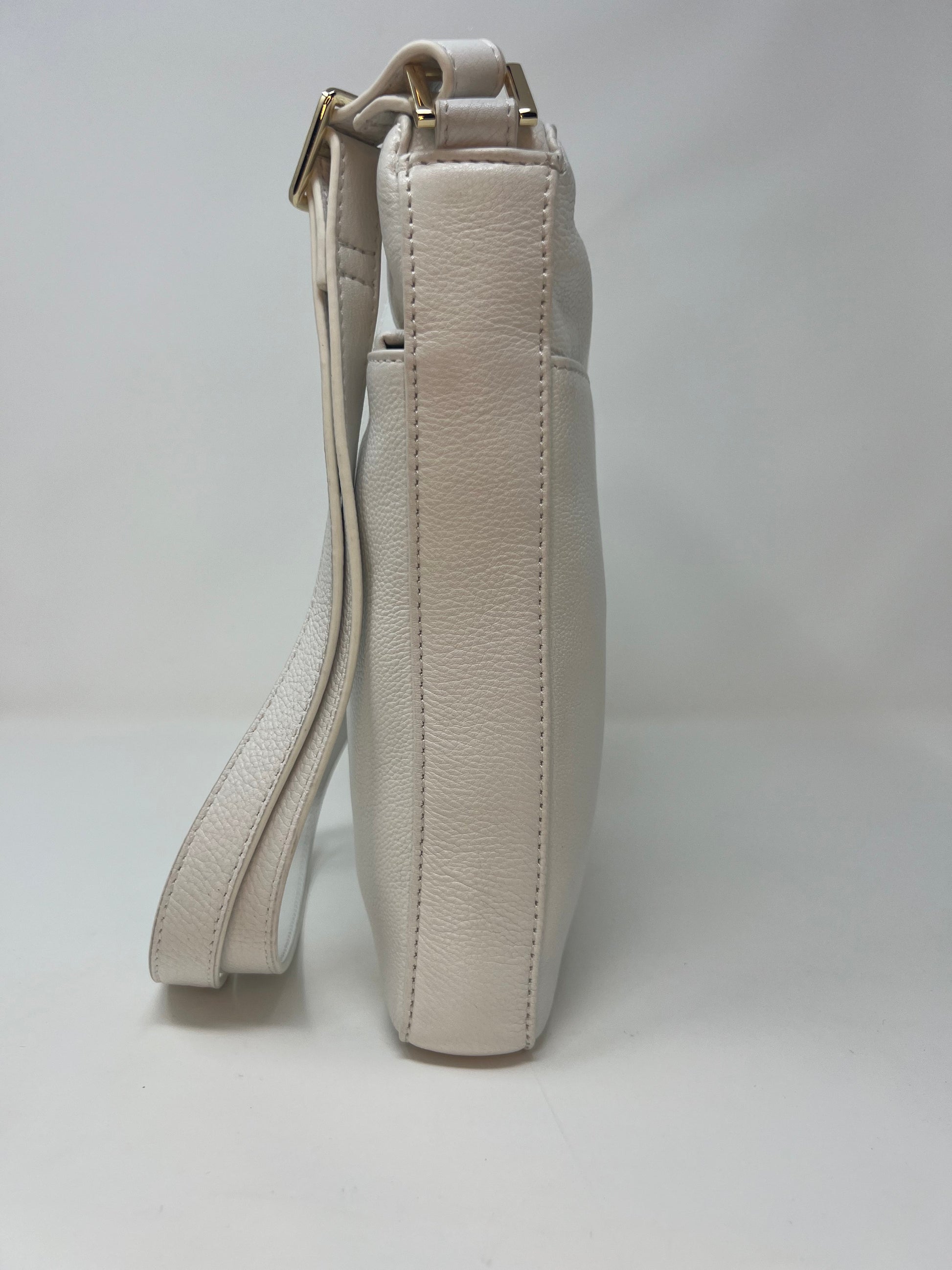 Sac à Bandoulière / Sacoche en cuir Blanc, Gisèle