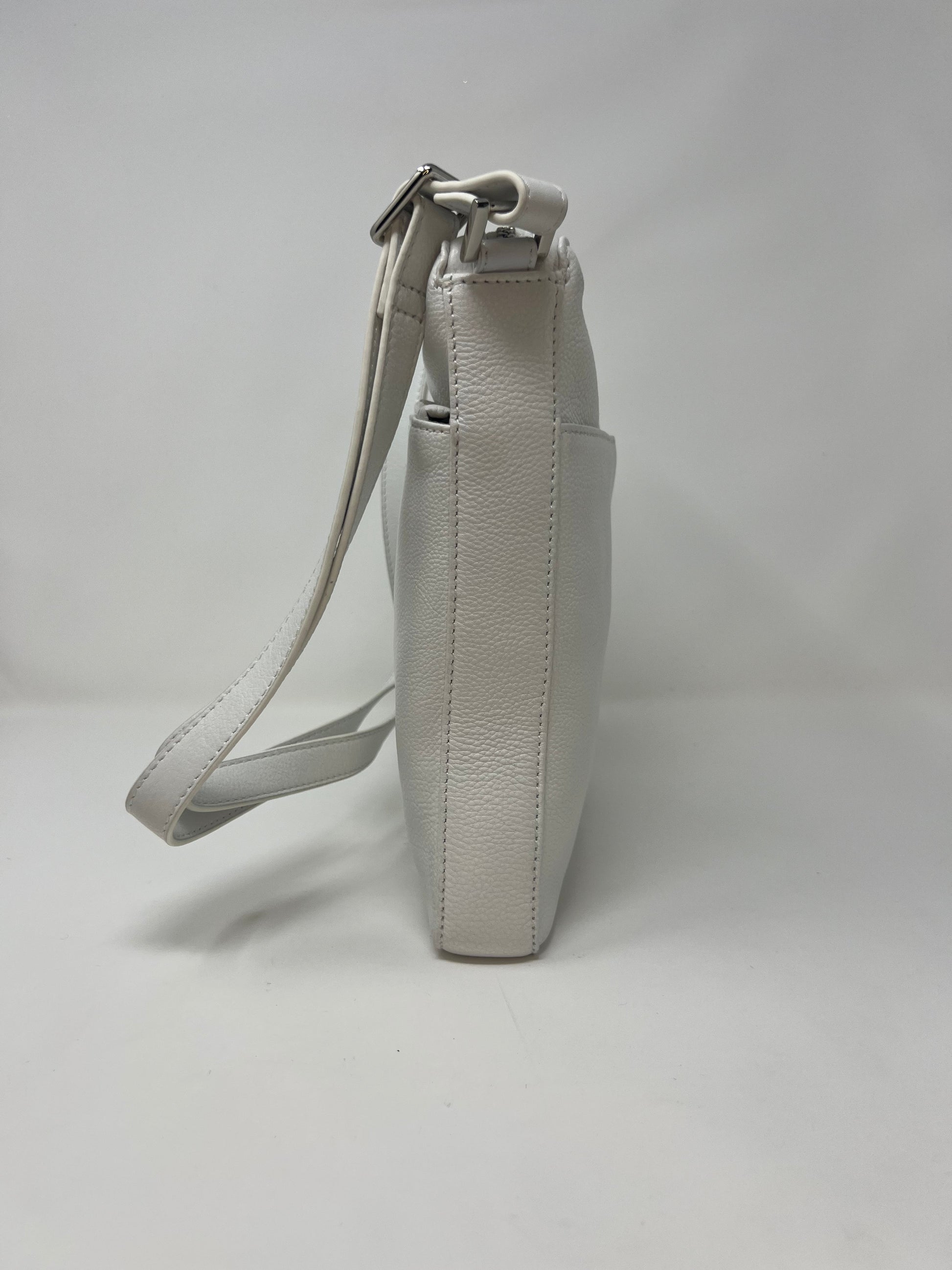 Sac à Bandoulière / Sacoche en cuir Blanc, Gisèle