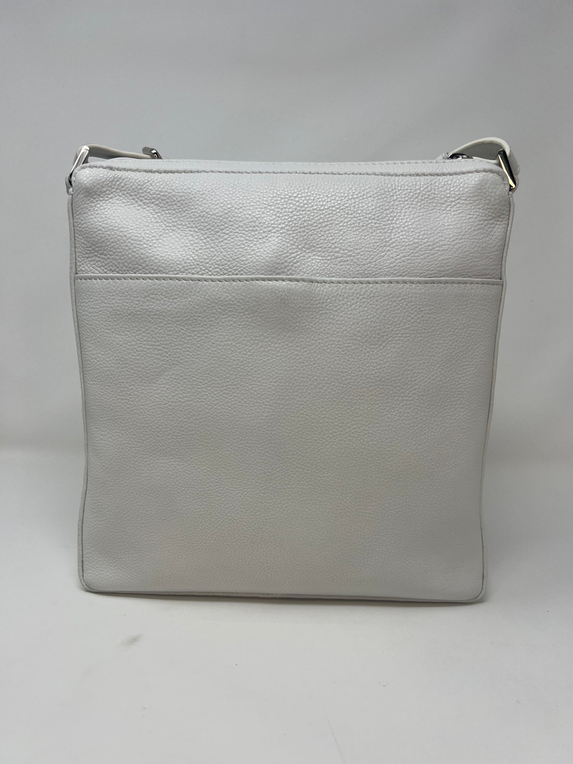 Sac à Bandoulière / Sacoche en cuir Blanc, Gisèle