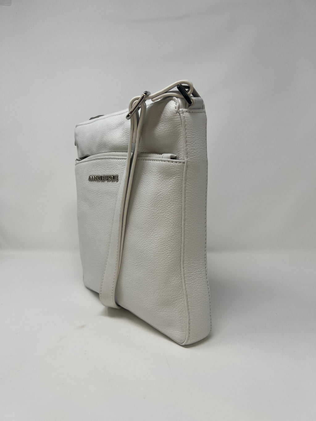 Sac à Bandoulière / Sacoche en cuir Blanc, Gisèle