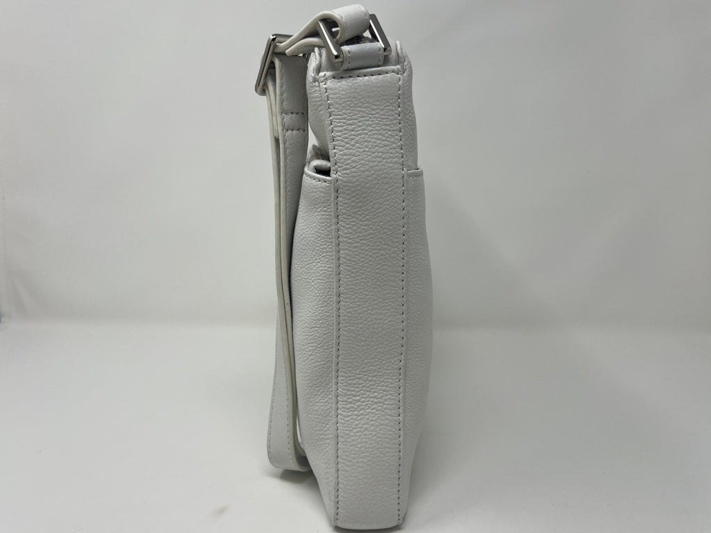 Sac à Bandoulière / Sacoche en cuir Blanc, Gisèle