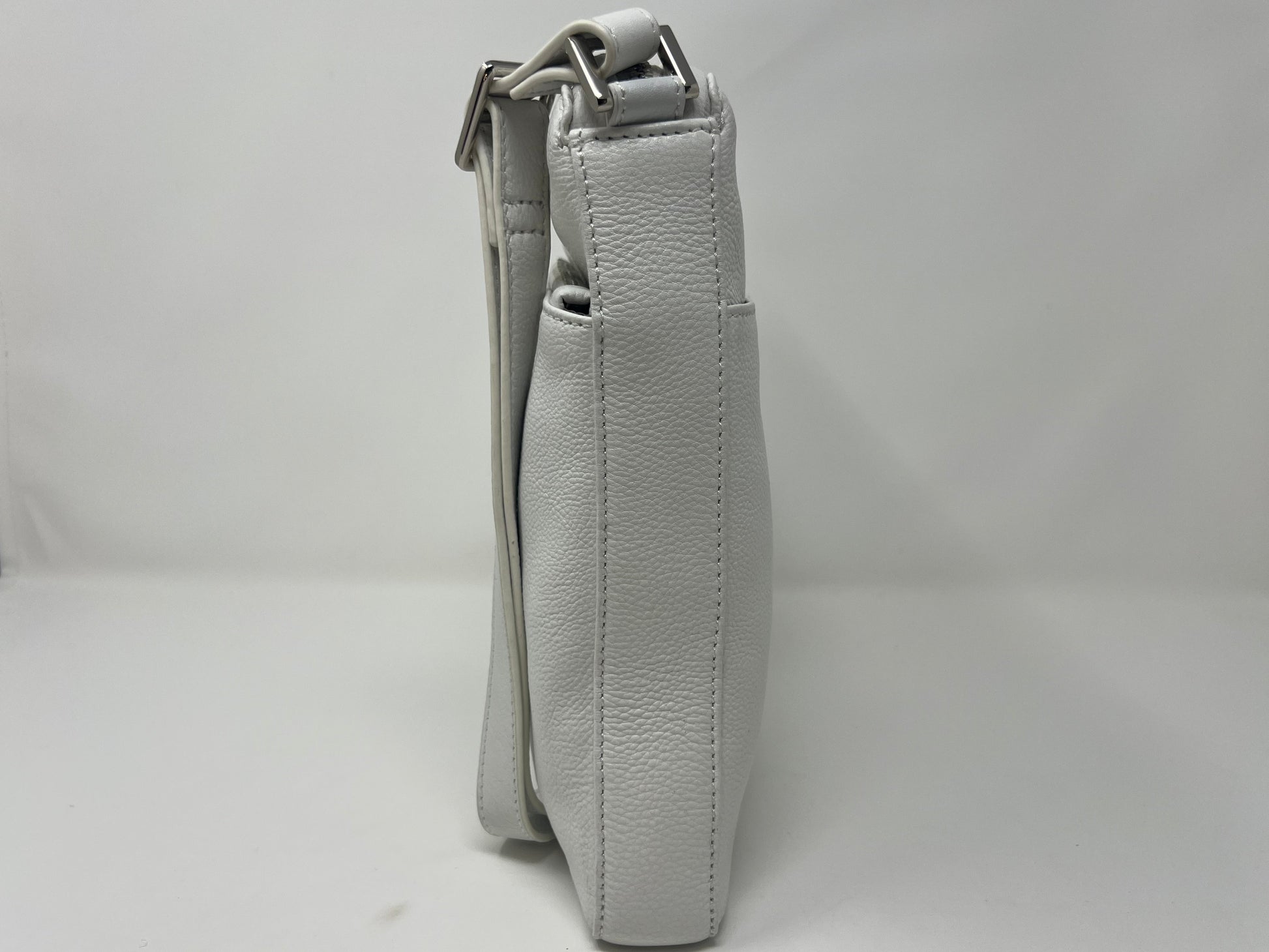 Sac à Bandoulière / Sacoche en cuir Blanc, Gisèle