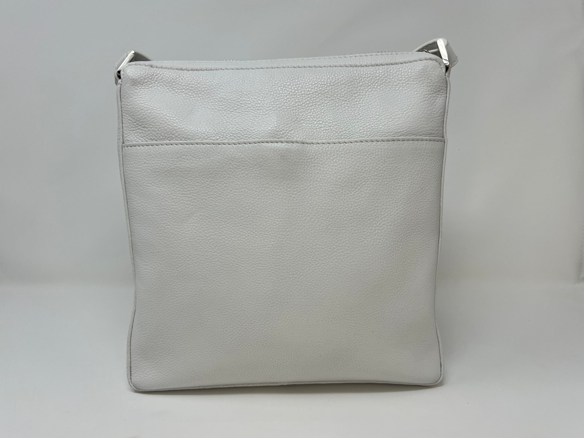Sac à Bandoulière / Sacoche en cuir Blanc, Gisèle