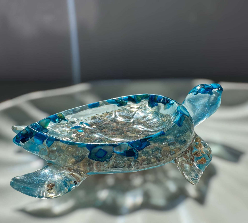 Plateau Tortue - Coastal Treasures Plateau Tortue avec Coquillage en Nacre