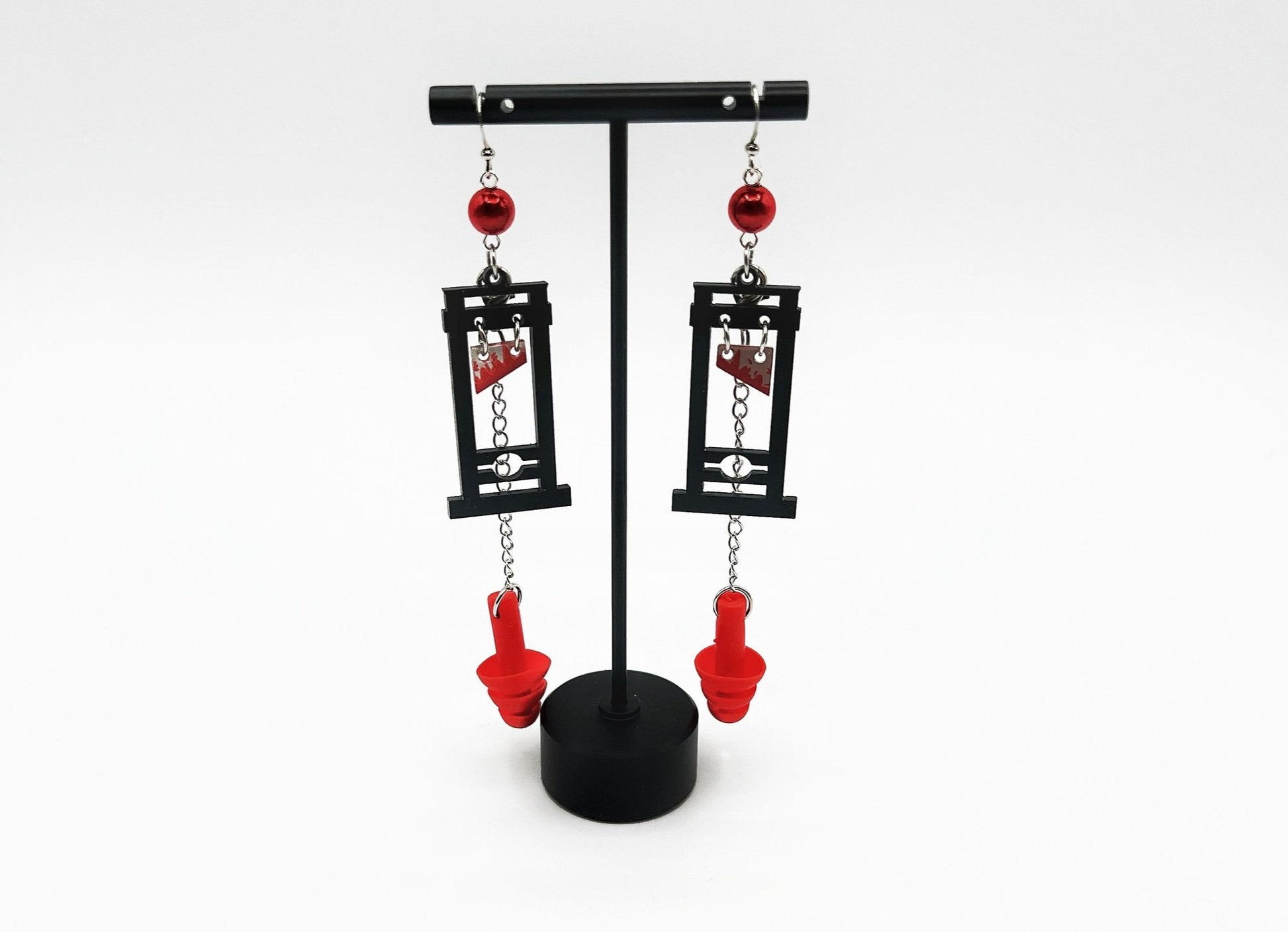 Guillotine Earplug Earrings – Bold Style with Built-In Sensory Support