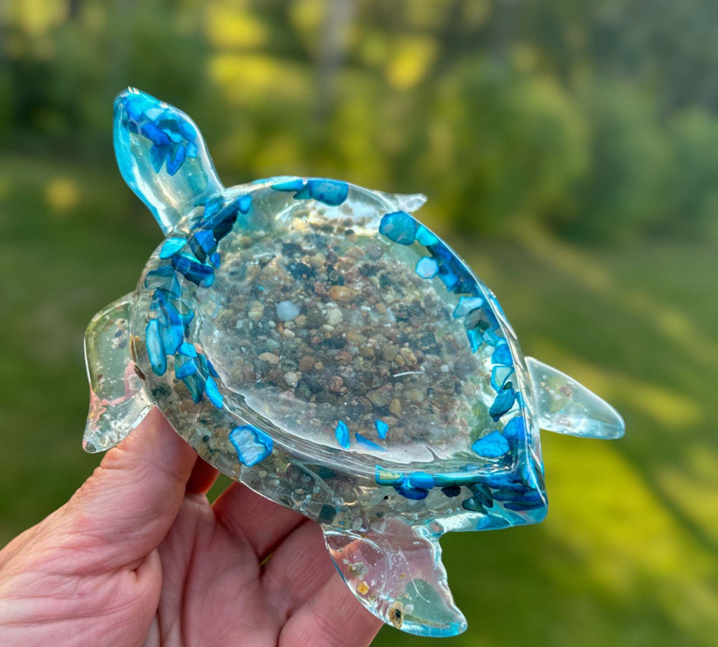 Plateau Tortue - Coastal Treasures Plateau Tortue avec Coquillage en Nacre
