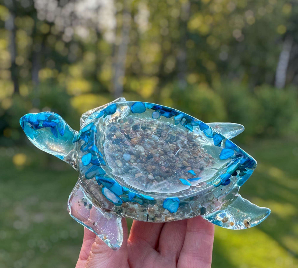Plateau Tortue - Coastal Treasures Plateau Tortue avec Coquillage en Nacre