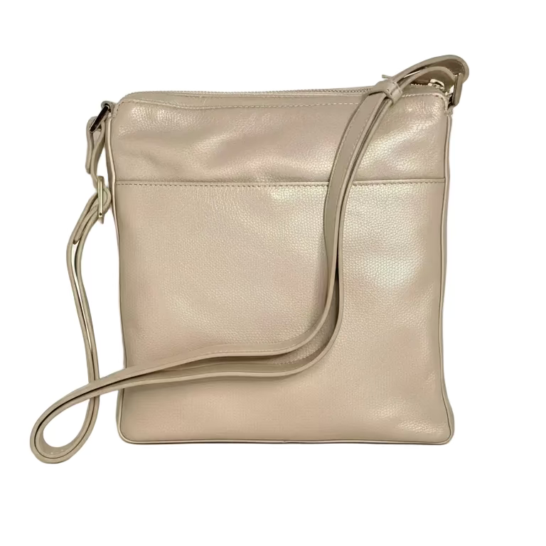 Champagne Leather Shoulder Bag | Gisèle