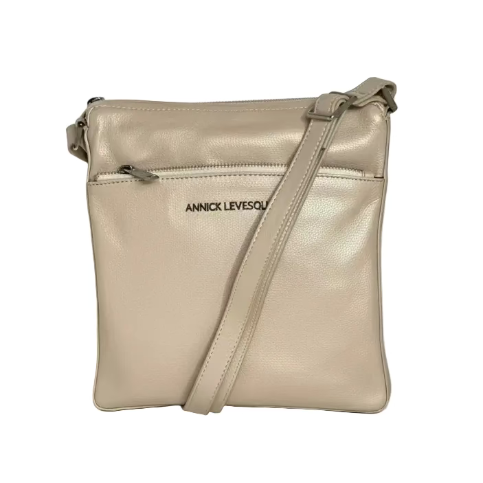 Champagne Leather Shoulder Bag | Gisèle
