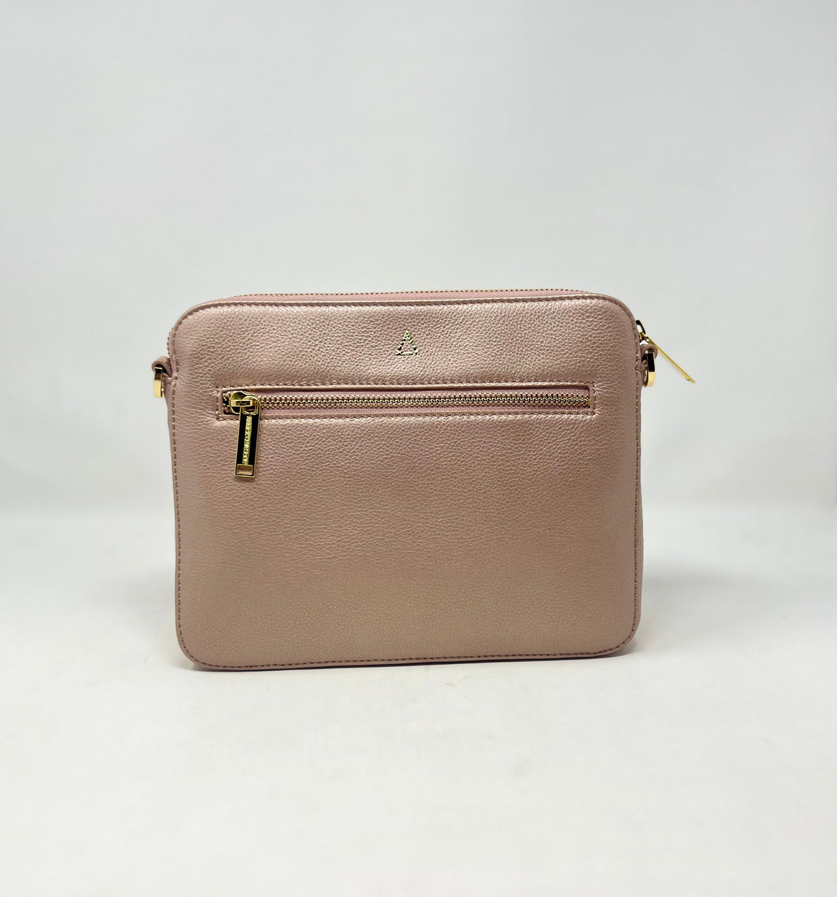 Small Shoulder Bag with Detachable Card Holder in Platinum Pink | Kennedi