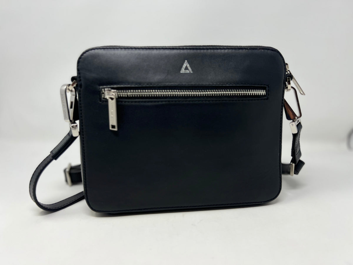 Small Shoulder Bag with Detachable Card Holder, Black | Kennedi