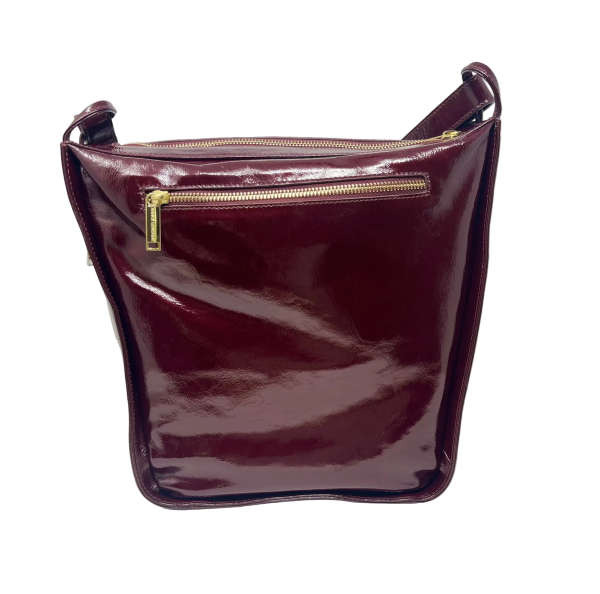 Burgundy Patent Leather Crossbody Bag | Julie