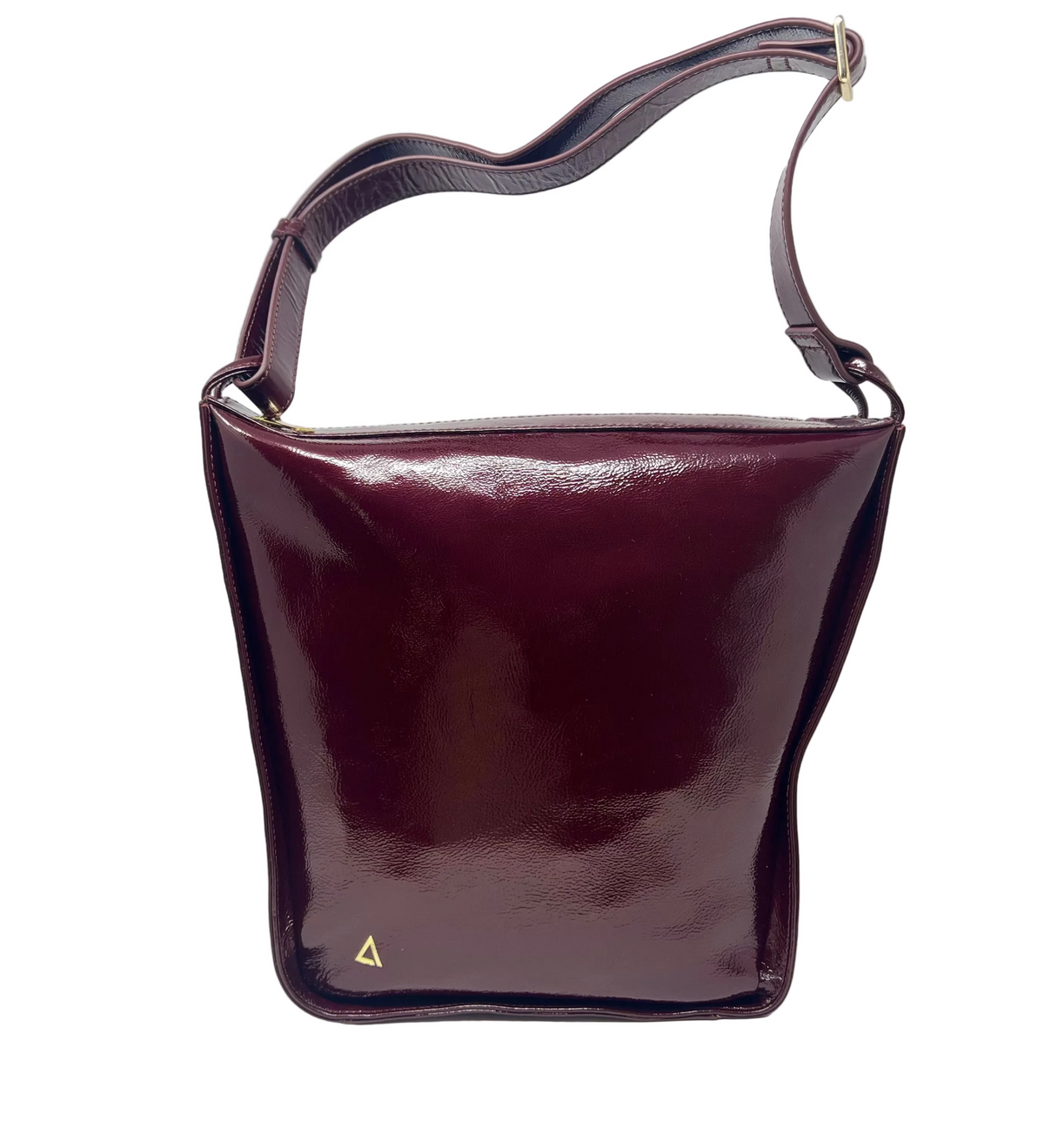 Burgundy Patent Leather Crossbody Bag | Julie