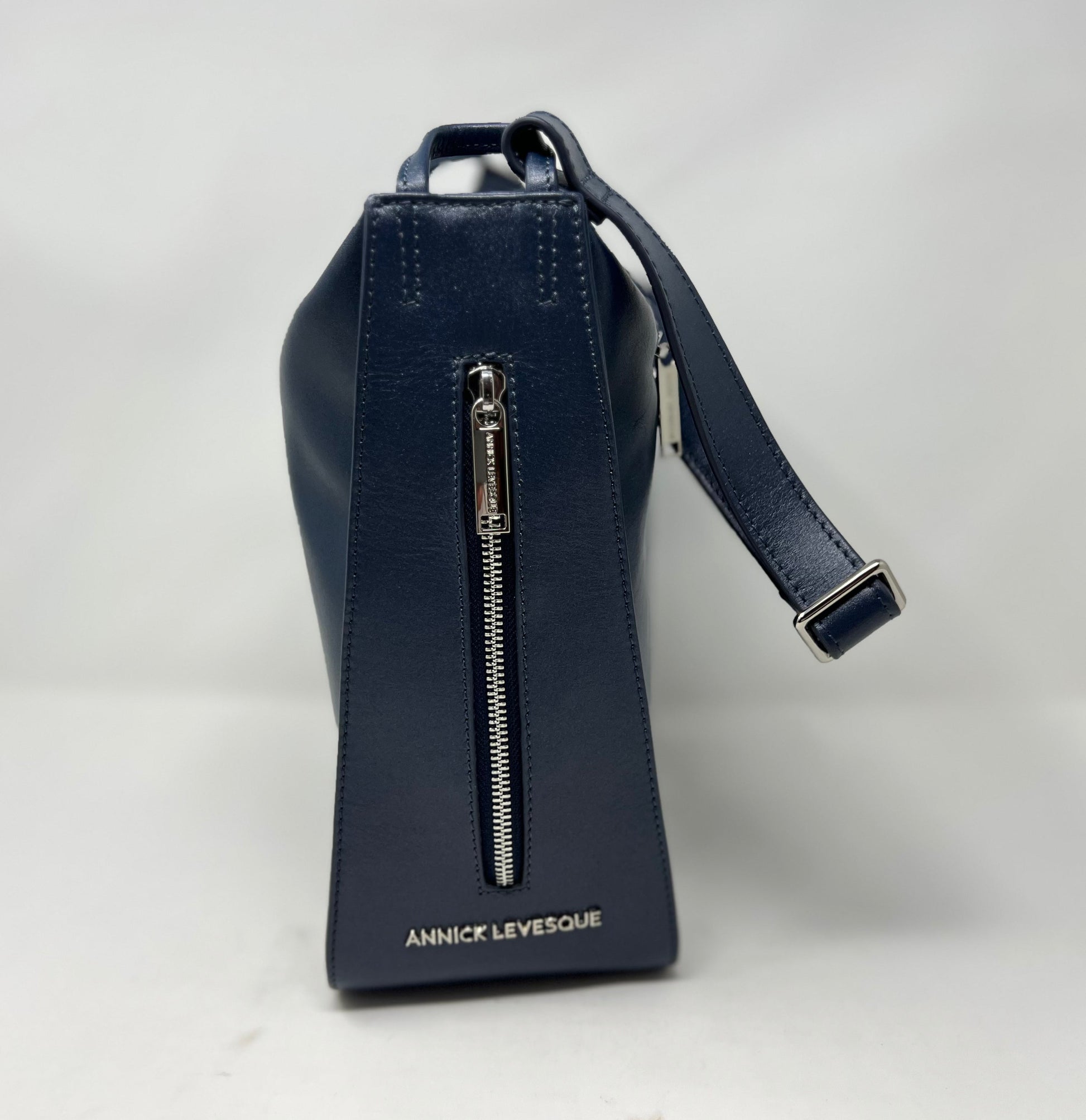 Soft Shoulder Bag, Navy Blue | Julie