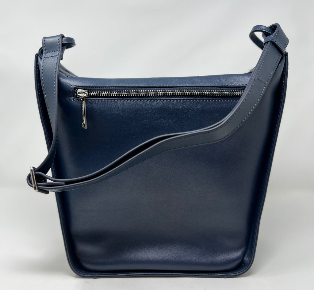 Soft Shoulder Bag, Navy Blue | Julie