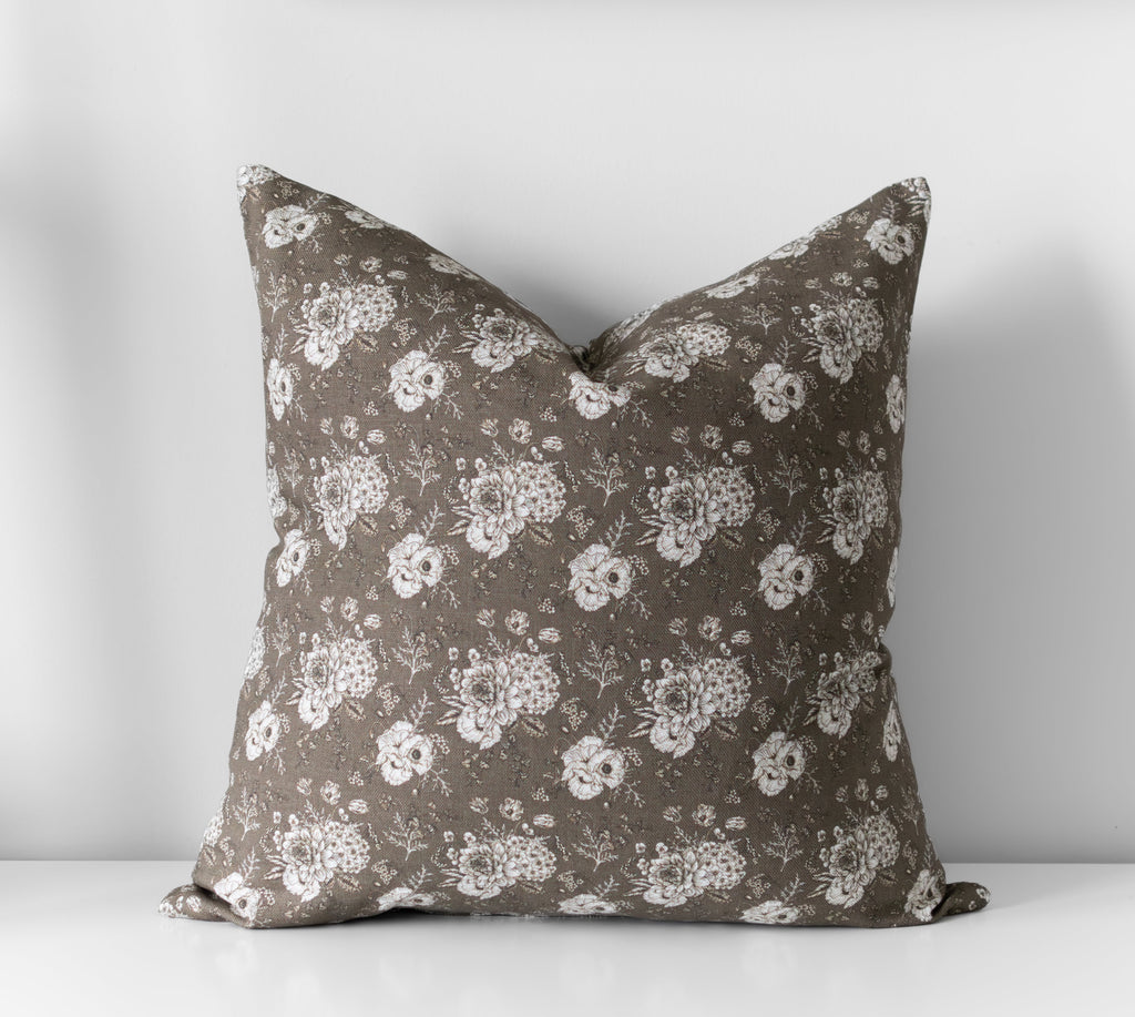 Elysia | Housse de coussin florale vintage 