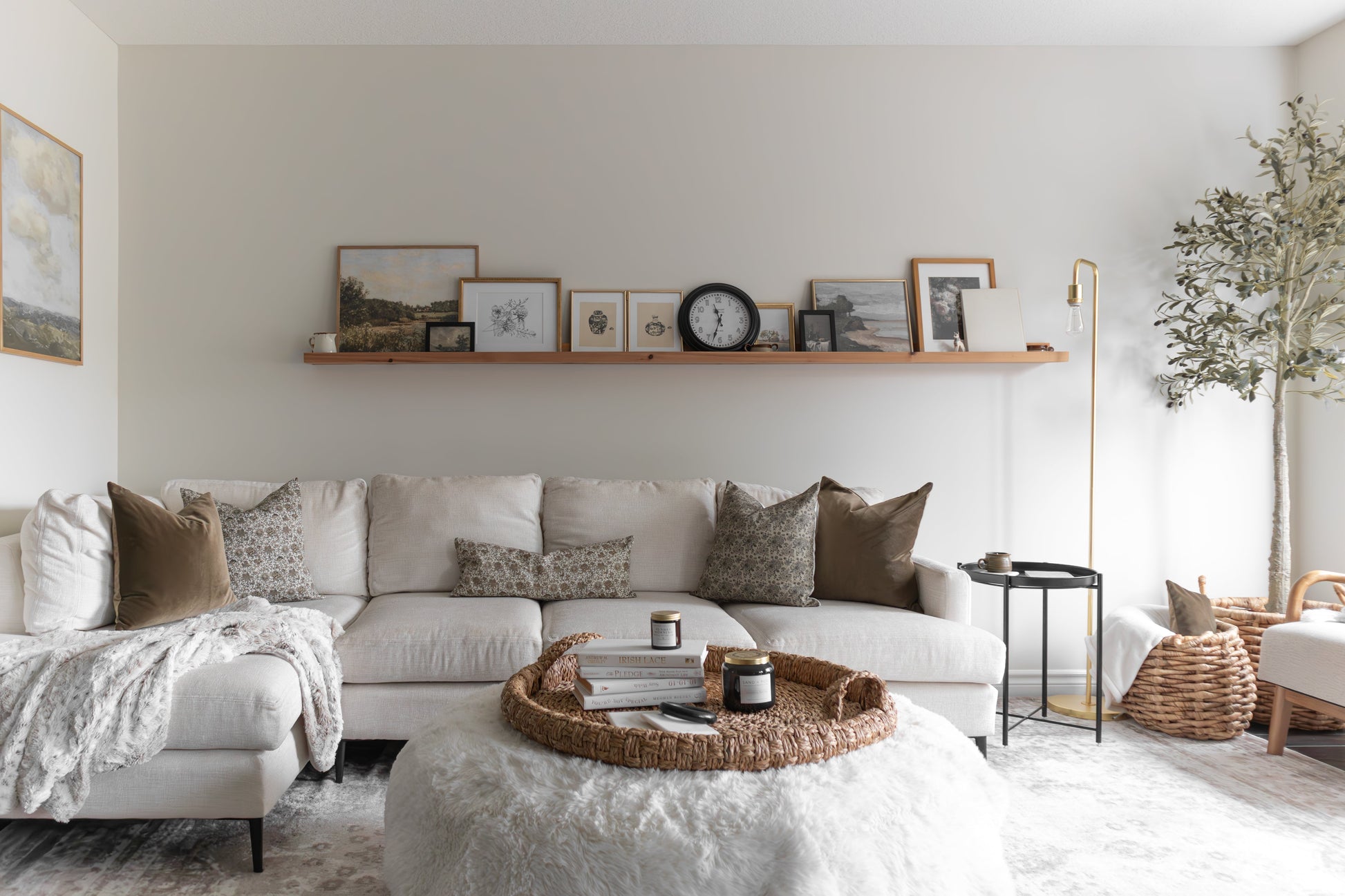 Olive | Housse de coussin en velours 