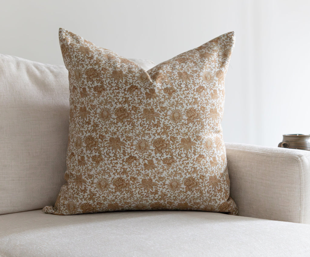 Valence | Housse de coussin florale vintage 