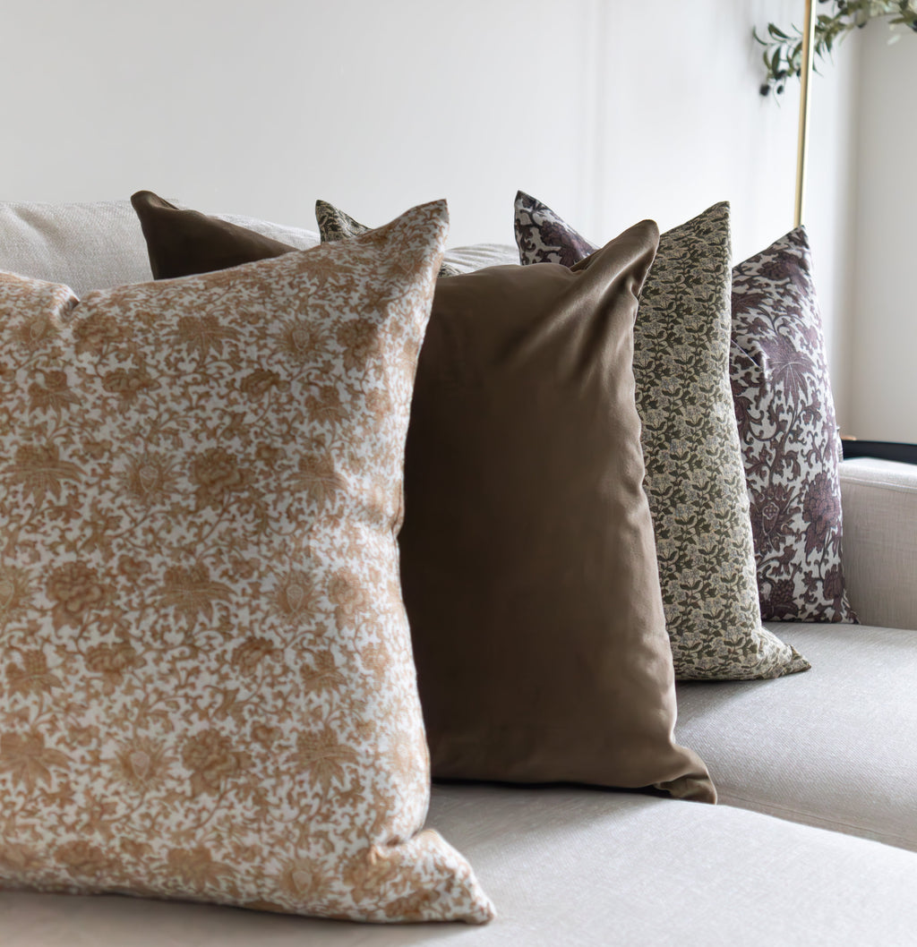 Valence | Housse de coussin florale vintage 