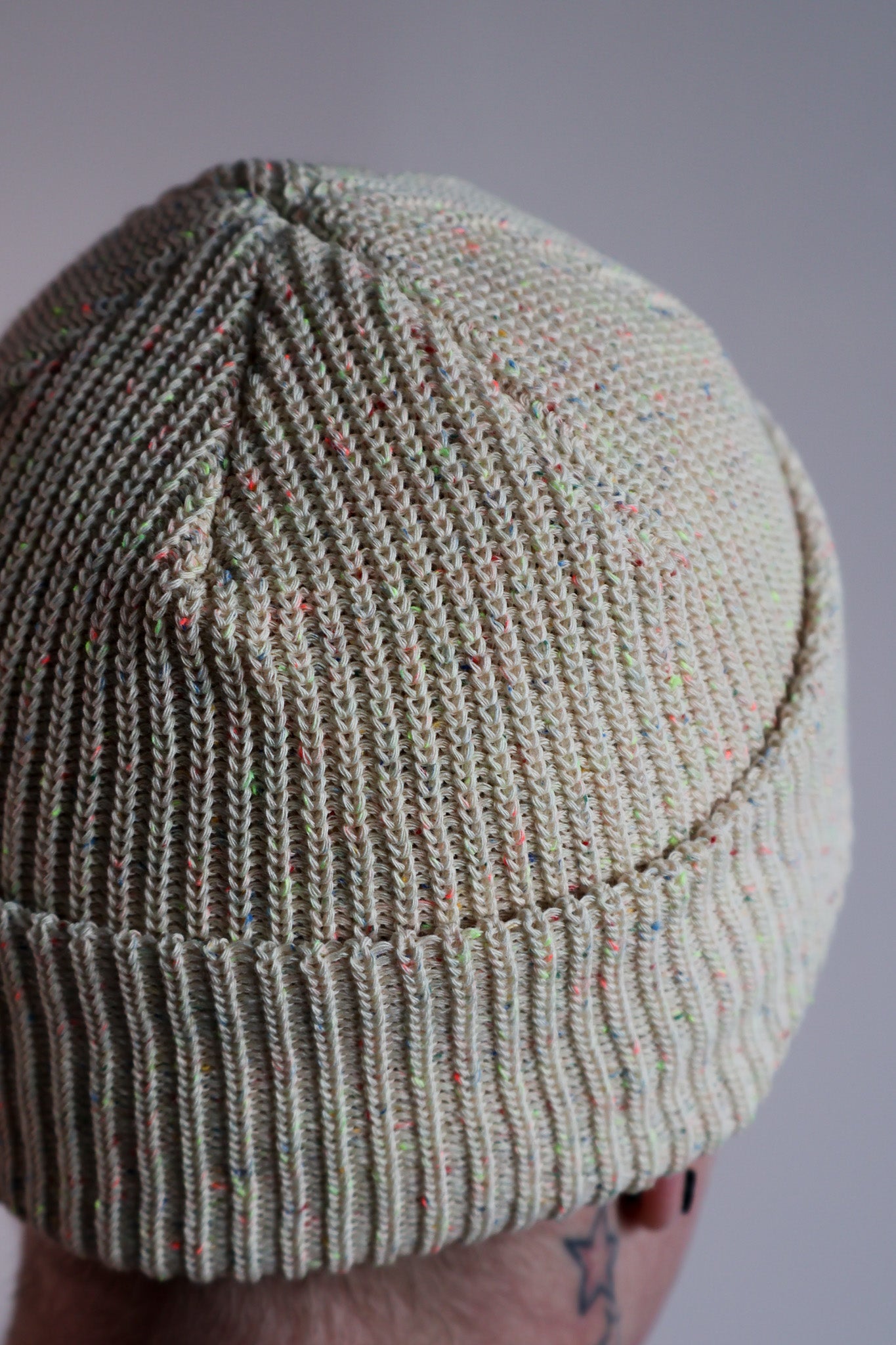 The Cotton Ribbed Toque in Funfetti