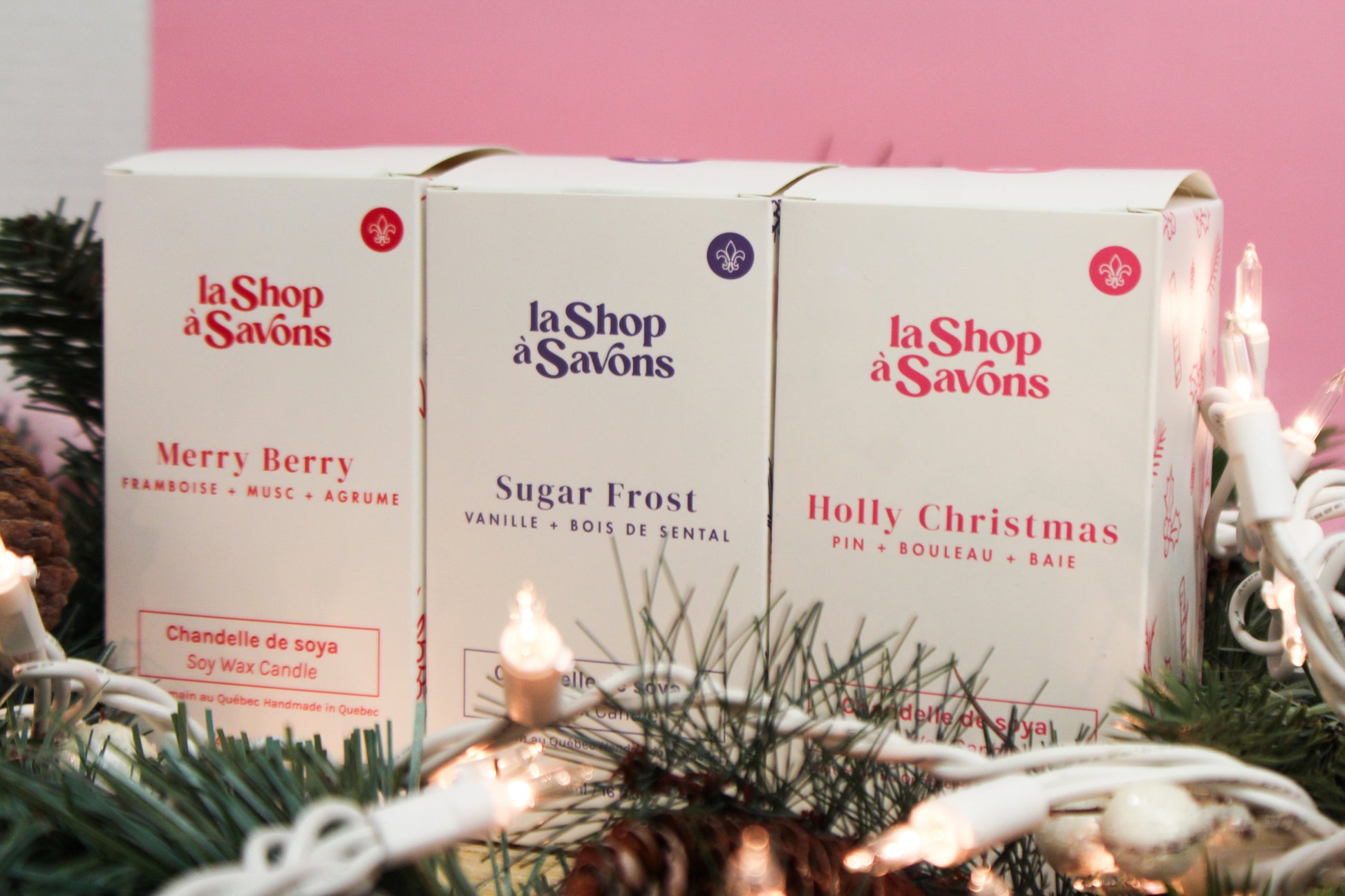 16 oz Soy Candle - Holly Christmas