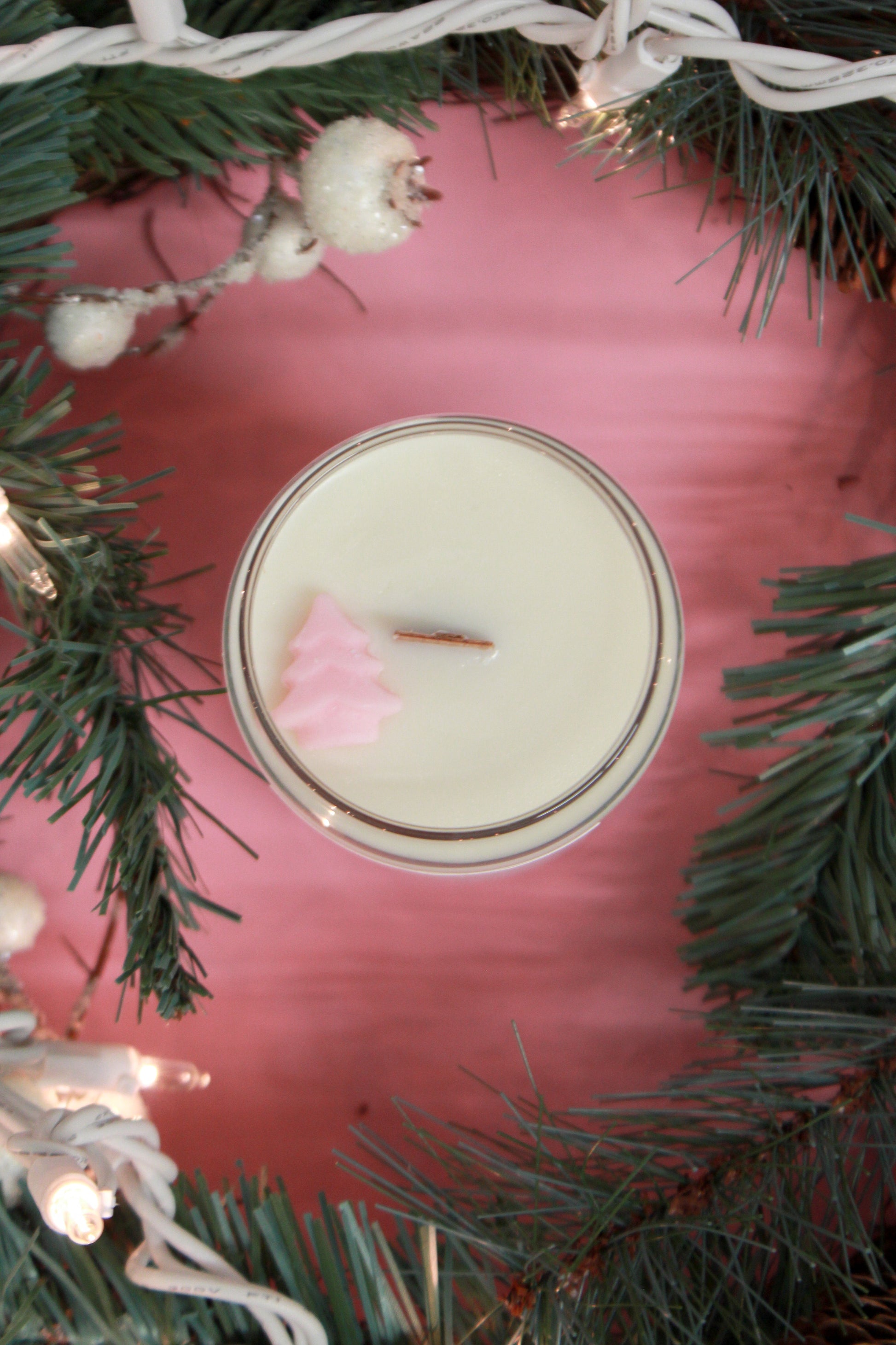 16 oz Soy Candle - Holly Christmas