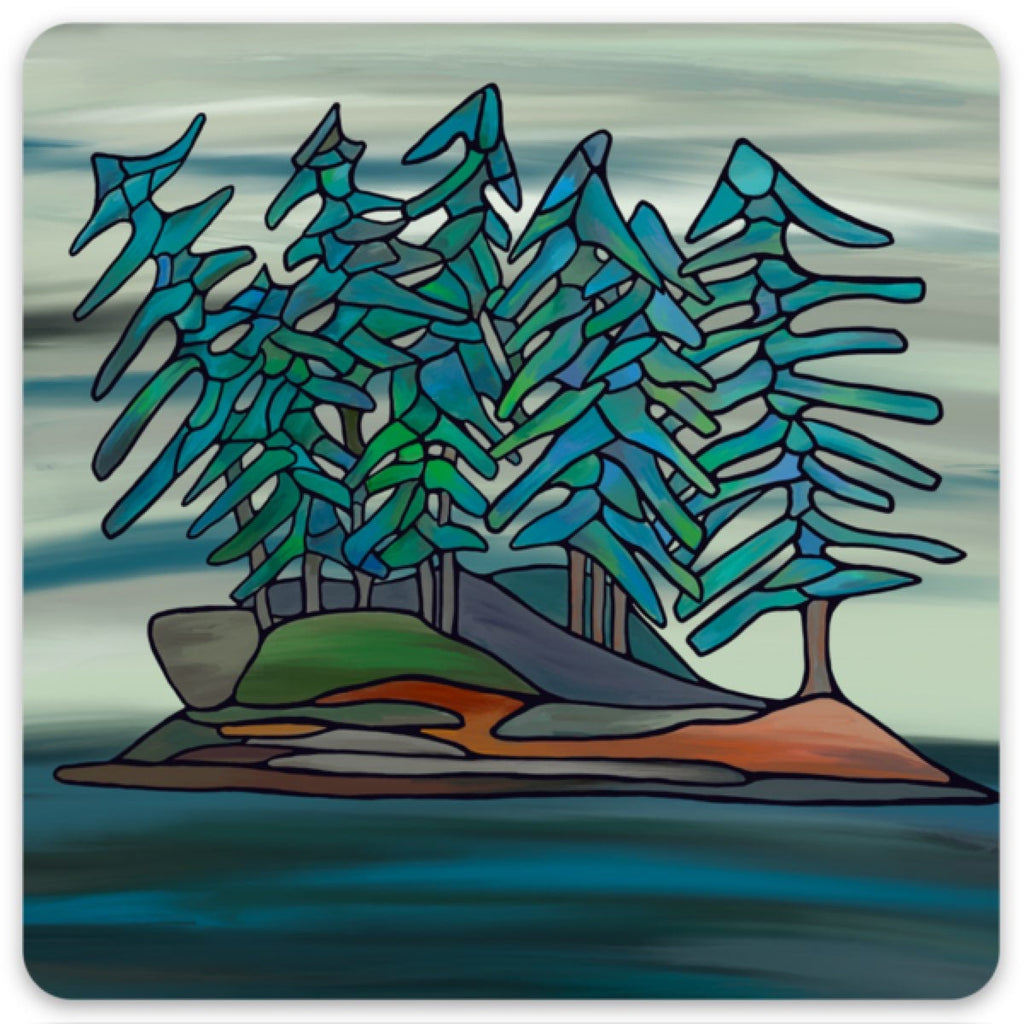 Autocollant en vinyle - Petite Île