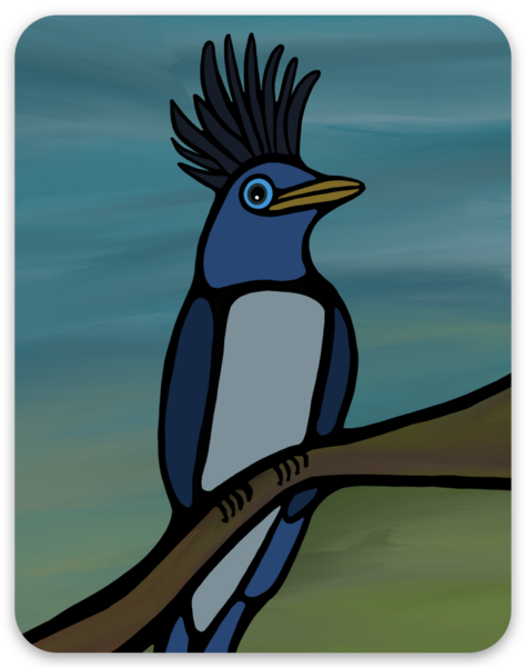 Autocollant vinyle - Coiffé