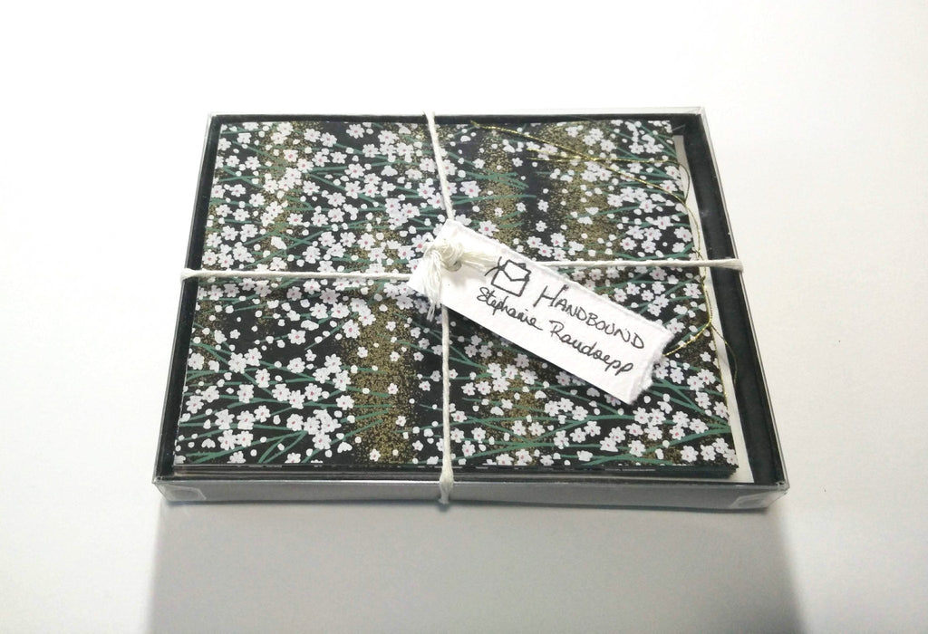 Handsewn Chiyogami Cotton Rag Blank Card | Boxed sets