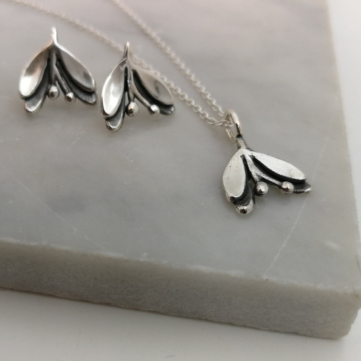 Kiss Under the Mistletoe Stud Earrings
