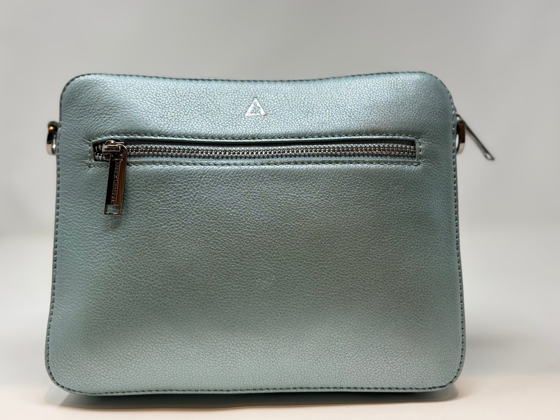 Petit Sac bandouillère 2 en 1 avec porte carte détachable en Cuir Bleu Céleste , Kennedi