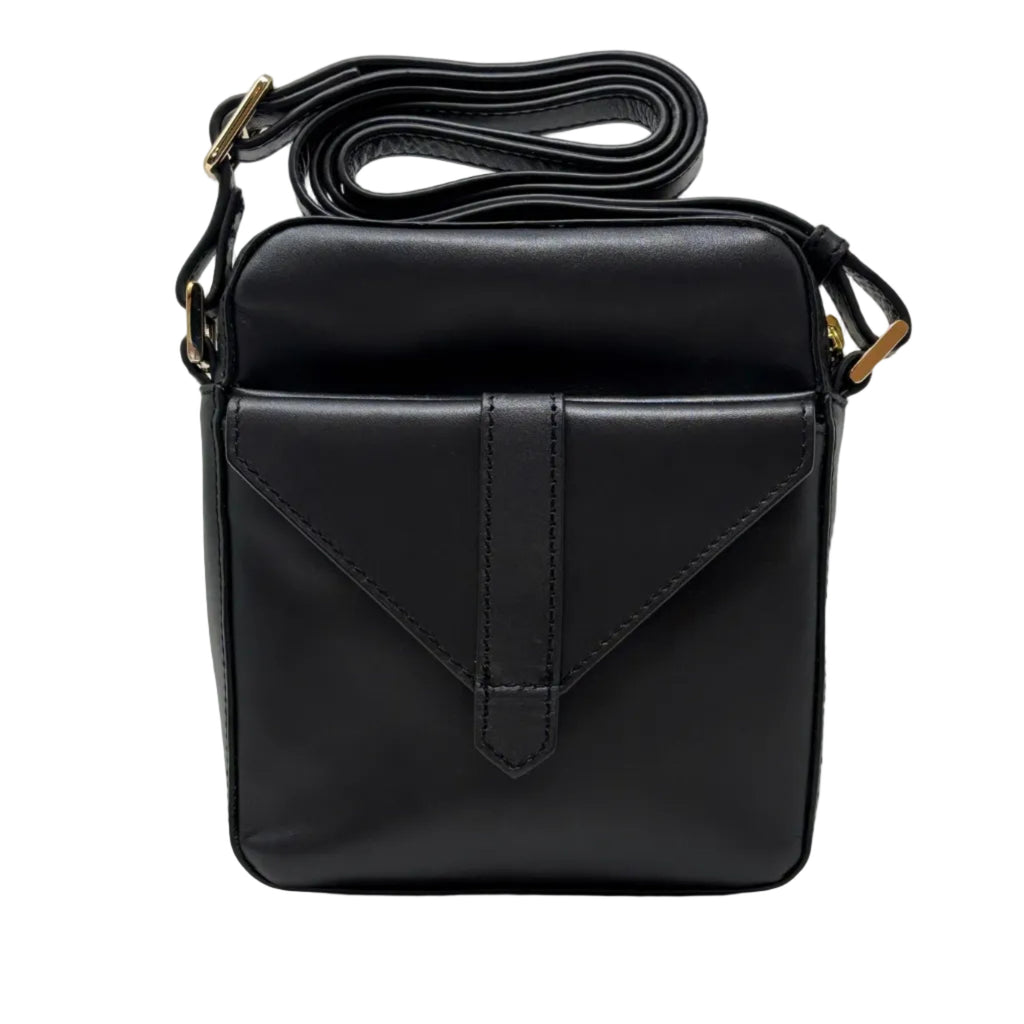 Small Black Leather Bag — Nadine PREORDER 4 to 8 Weeks