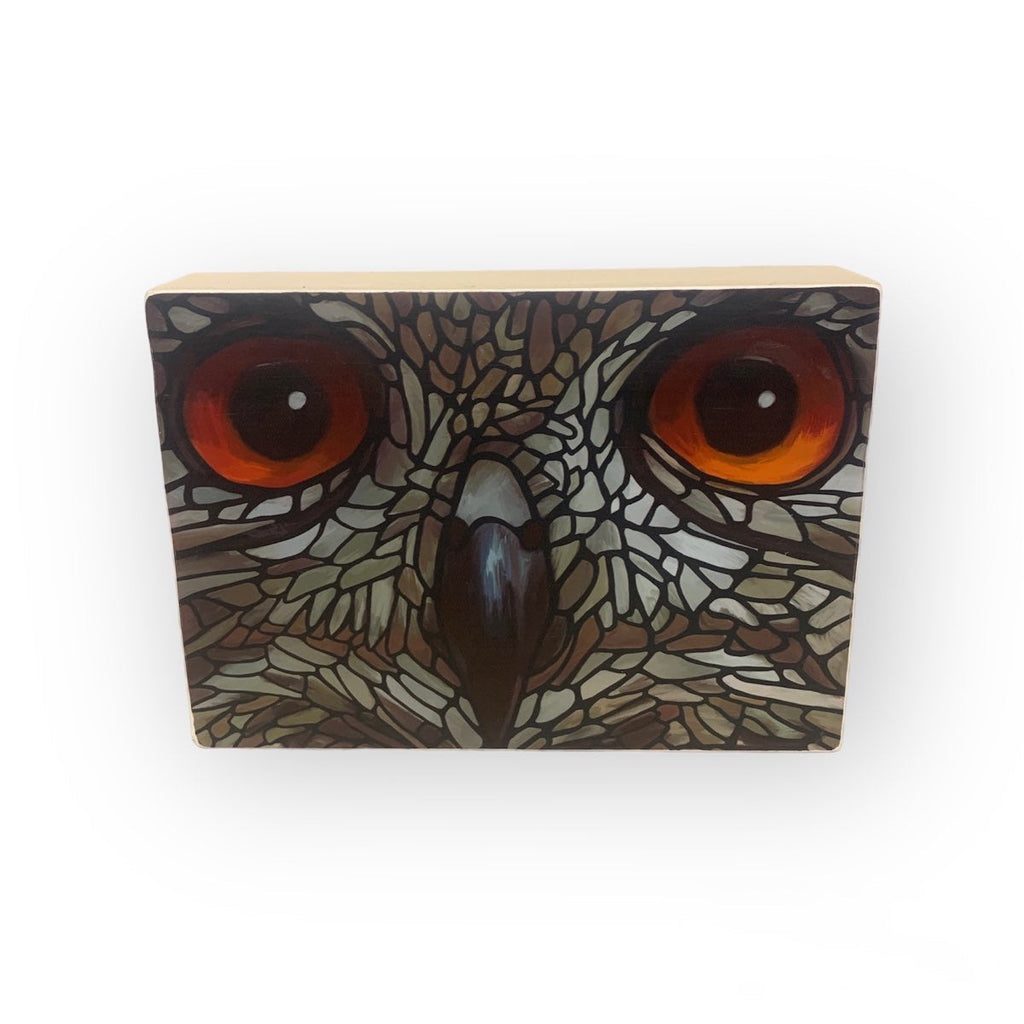 Print on Wood Block - Owl