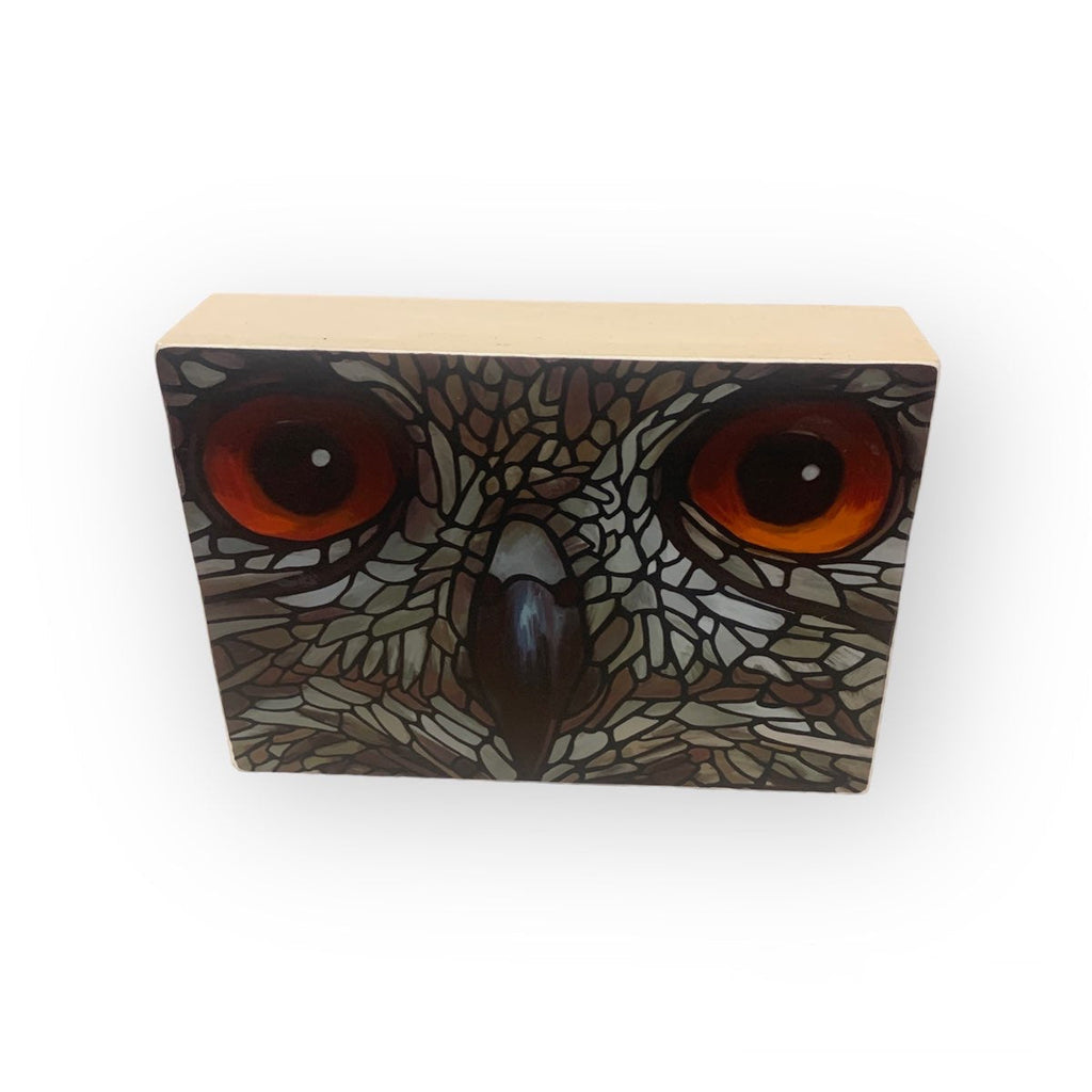 Print on Wood Block - Owl