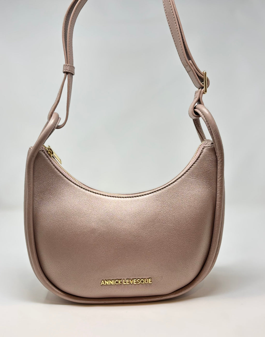 Sac à bandoulière rose platine - Sabrina