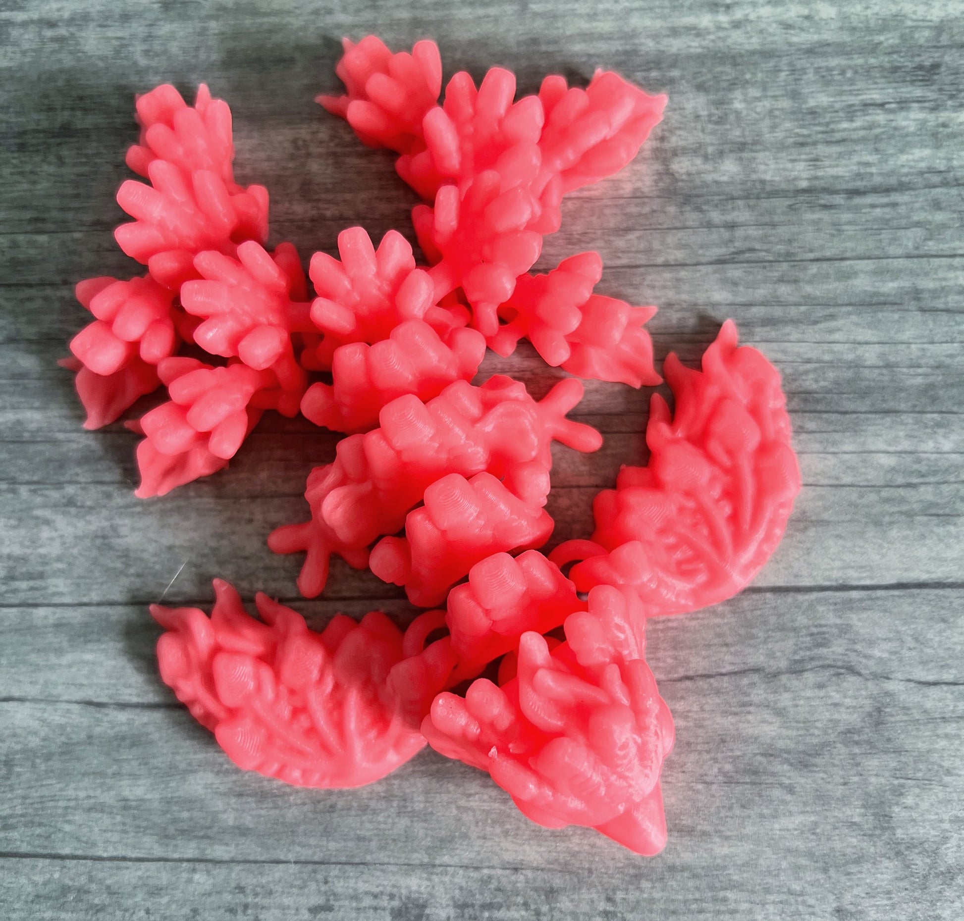 Articulated Tiny phoenix Wyvern Dragon Fidget and stim toy